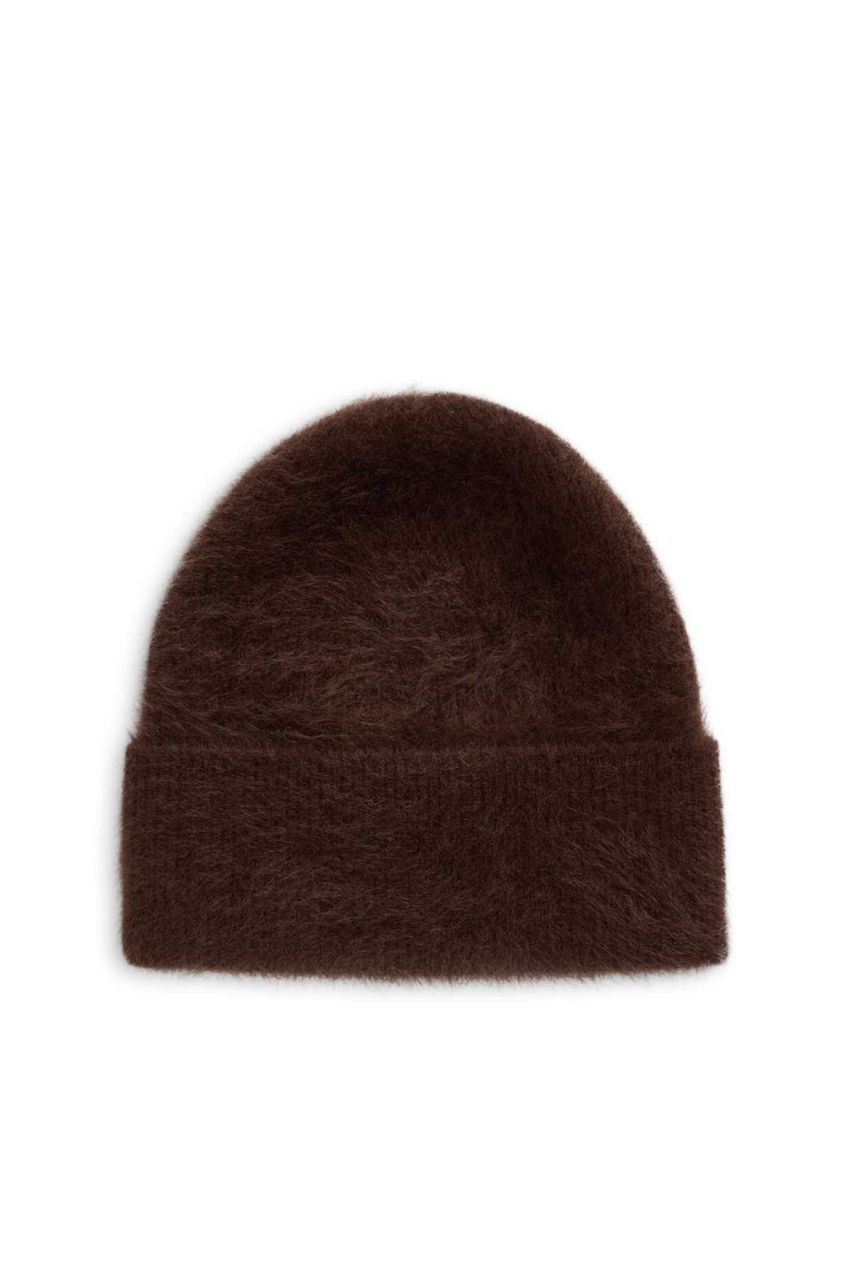 Cashmere hat - dark brown