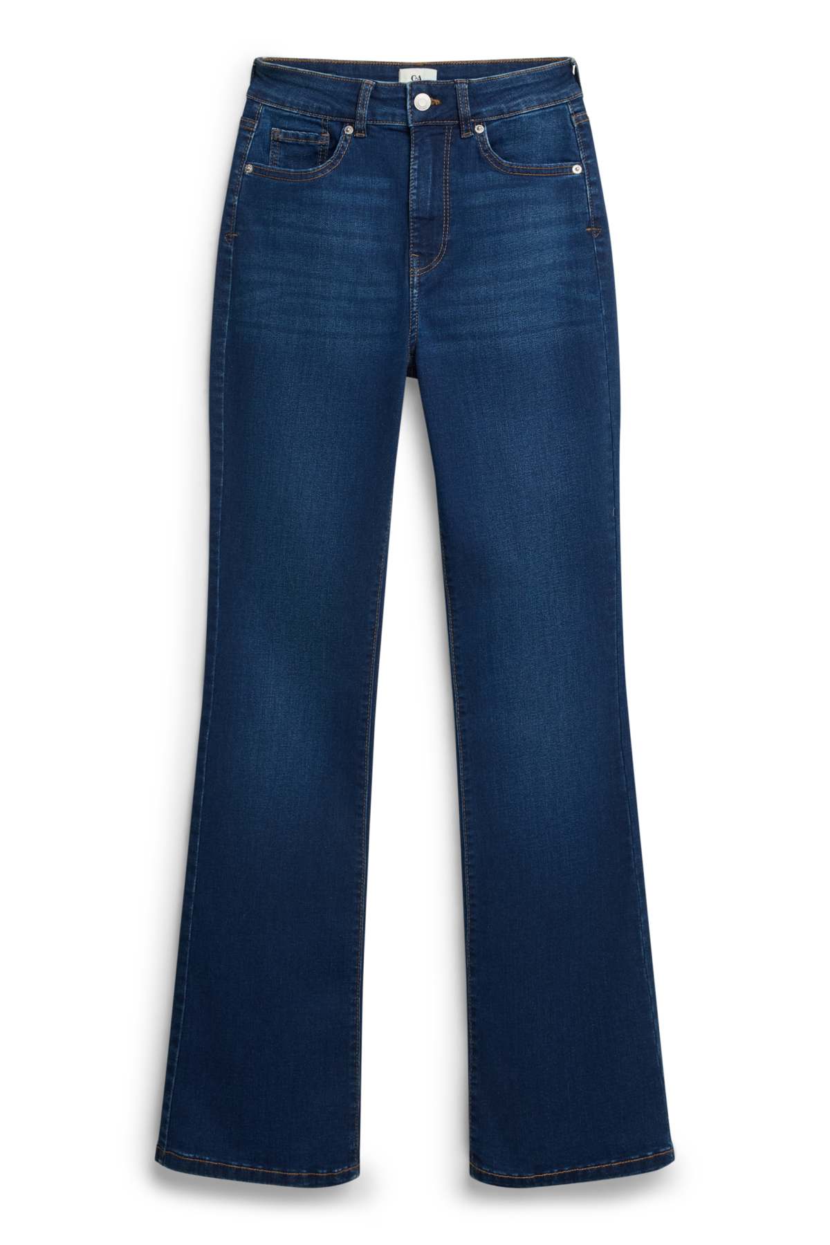 Bootcut jeans - high waist - denim-dark blue