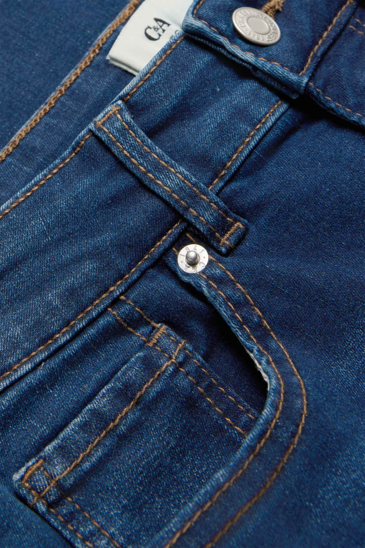 Bootcut jeans - high waist - denim-dark blue