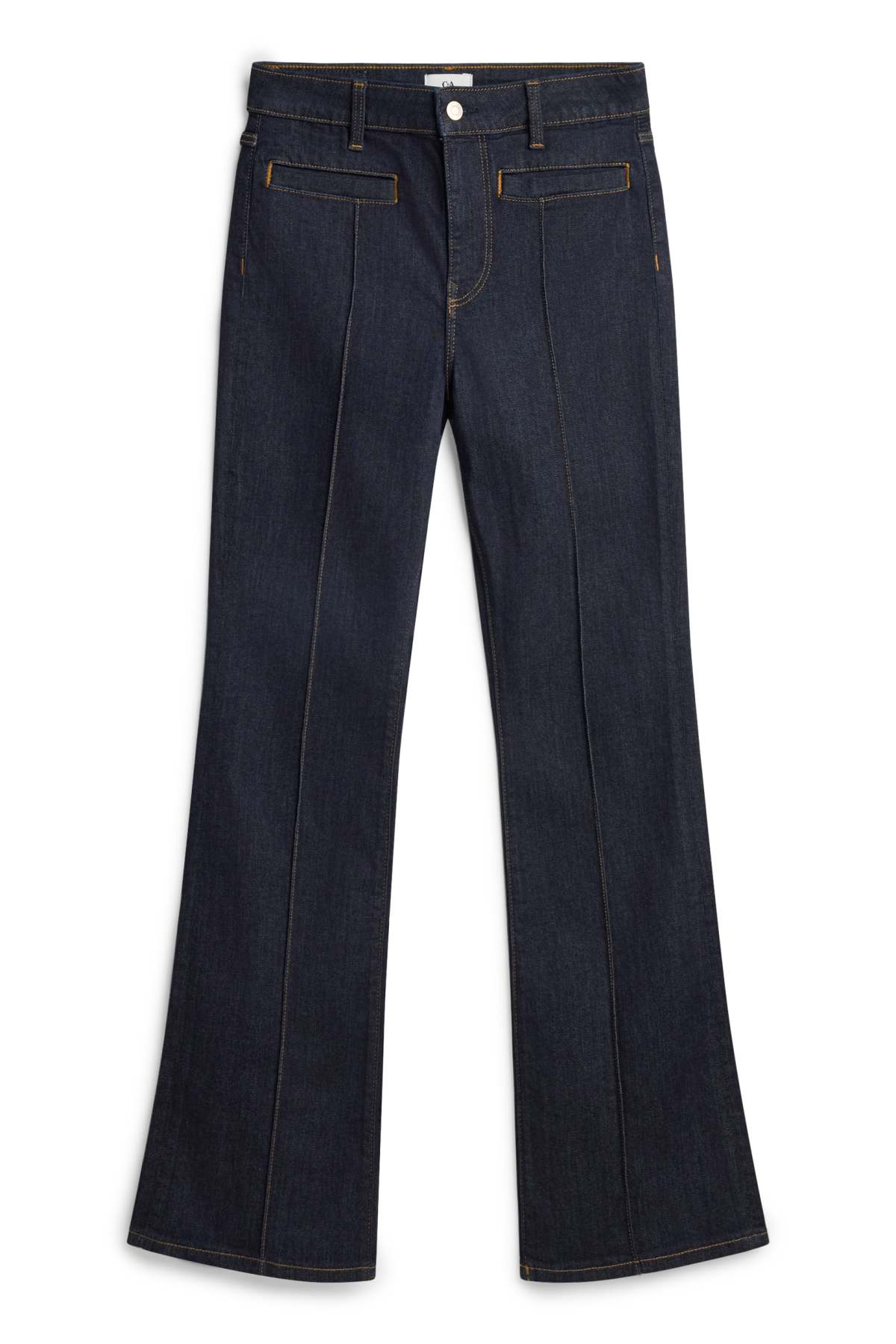 Bootcut jeans - mid-rise waist - denim-dark blue