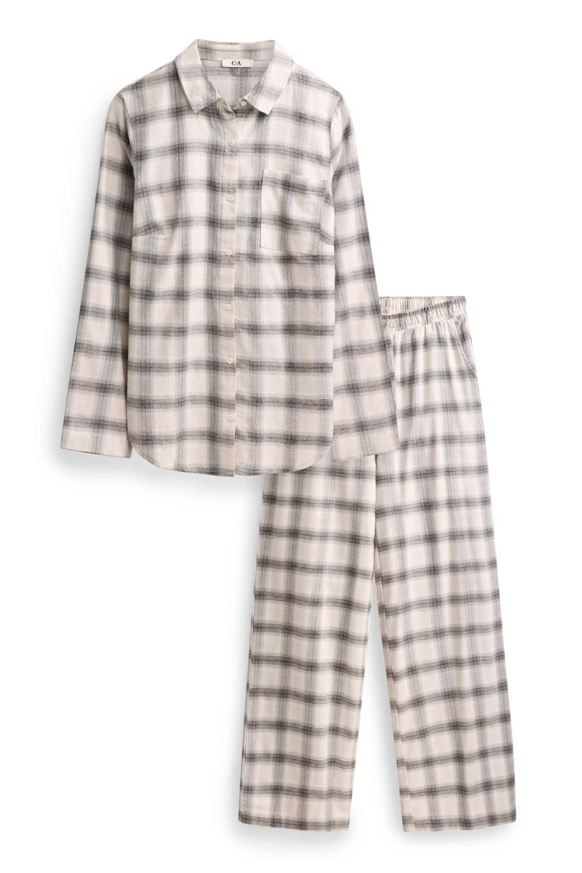Pyjamas - check - beige