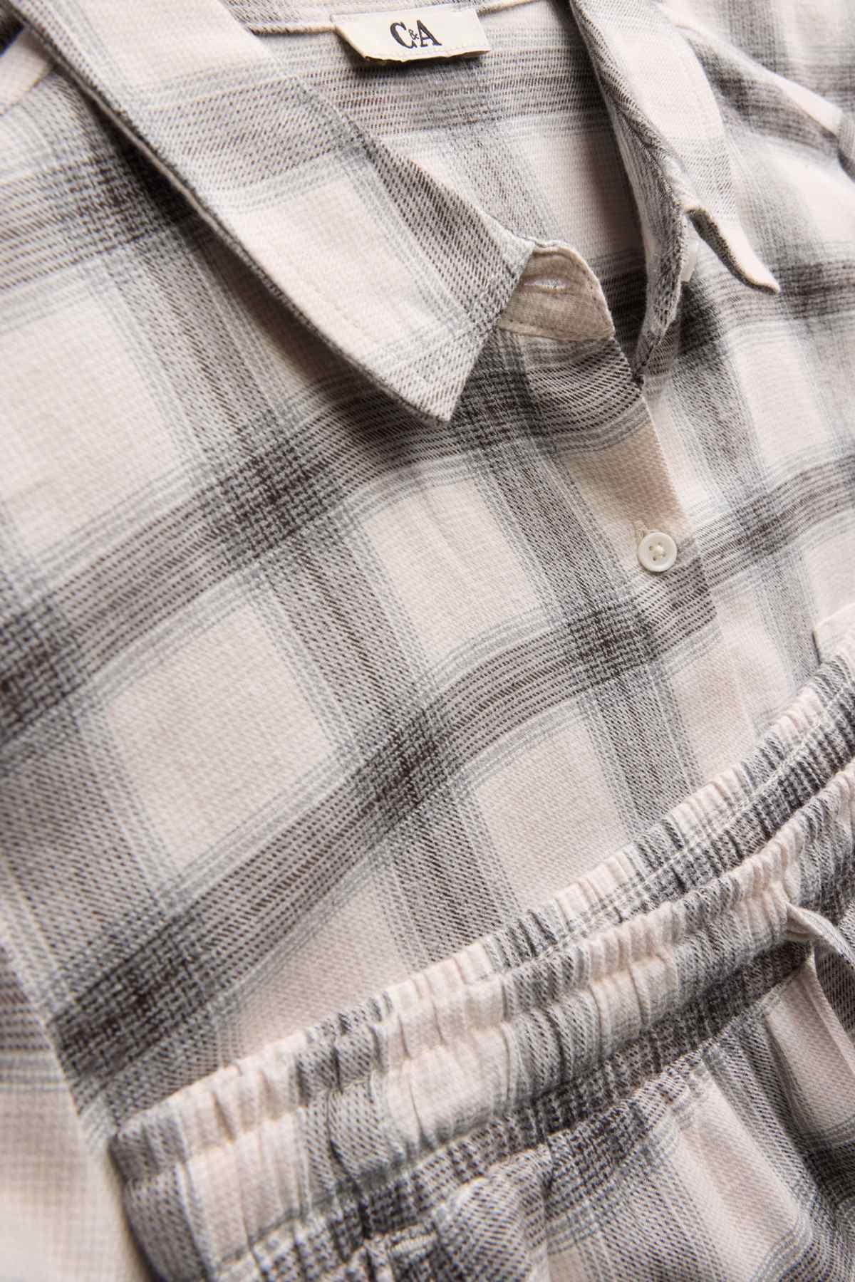 Pyjamas - check - beige