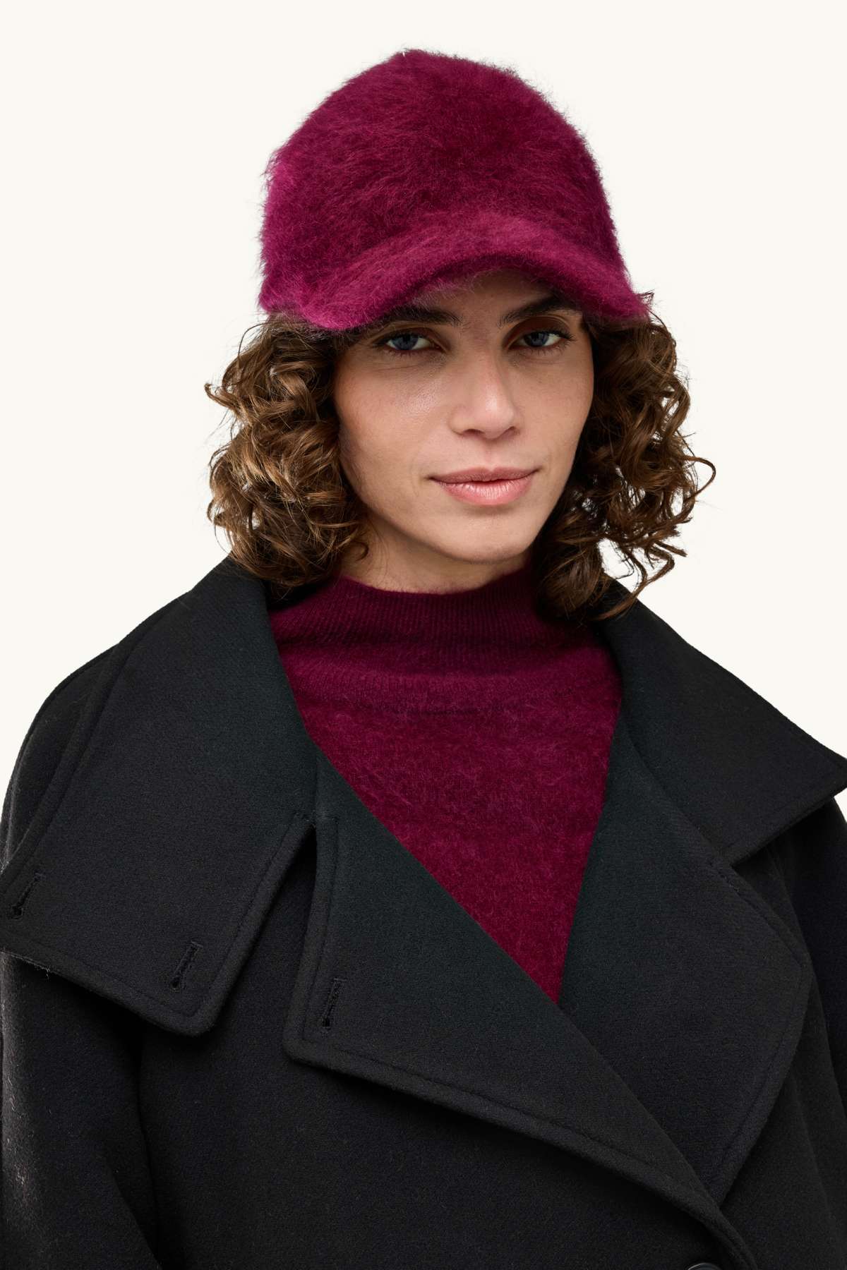 Cashmere cap - bordeaux