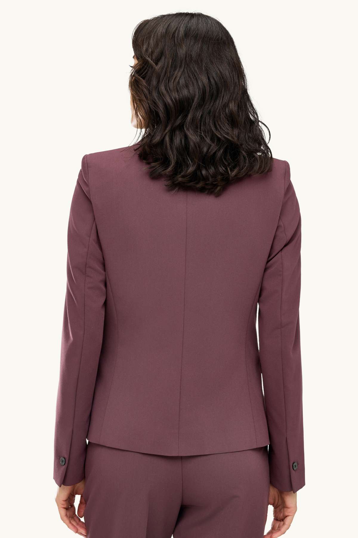 Business blazer - fitted - bordeaux