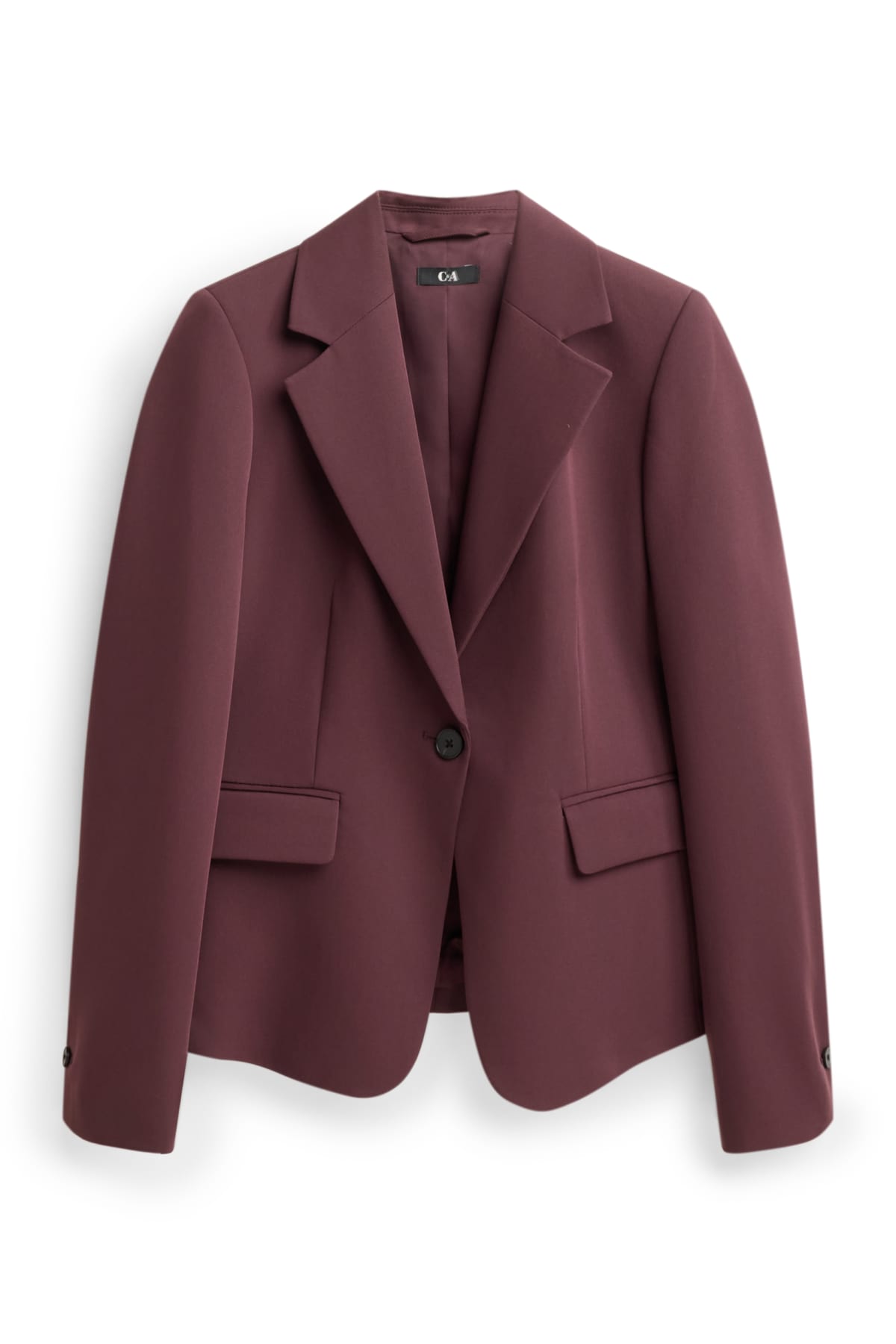 Business blazer - fitted - bordeaux