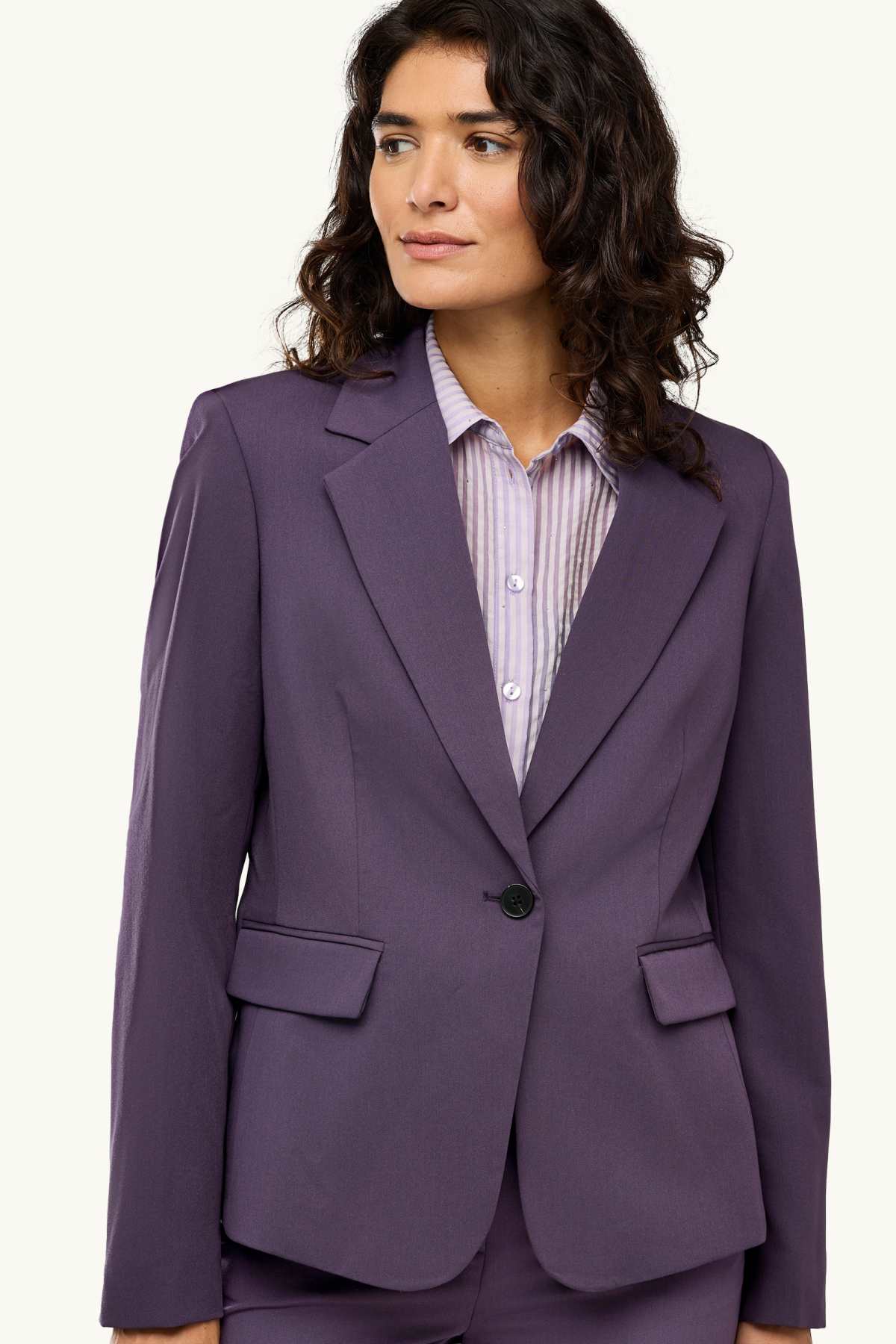 Business blazer - fitted - violet