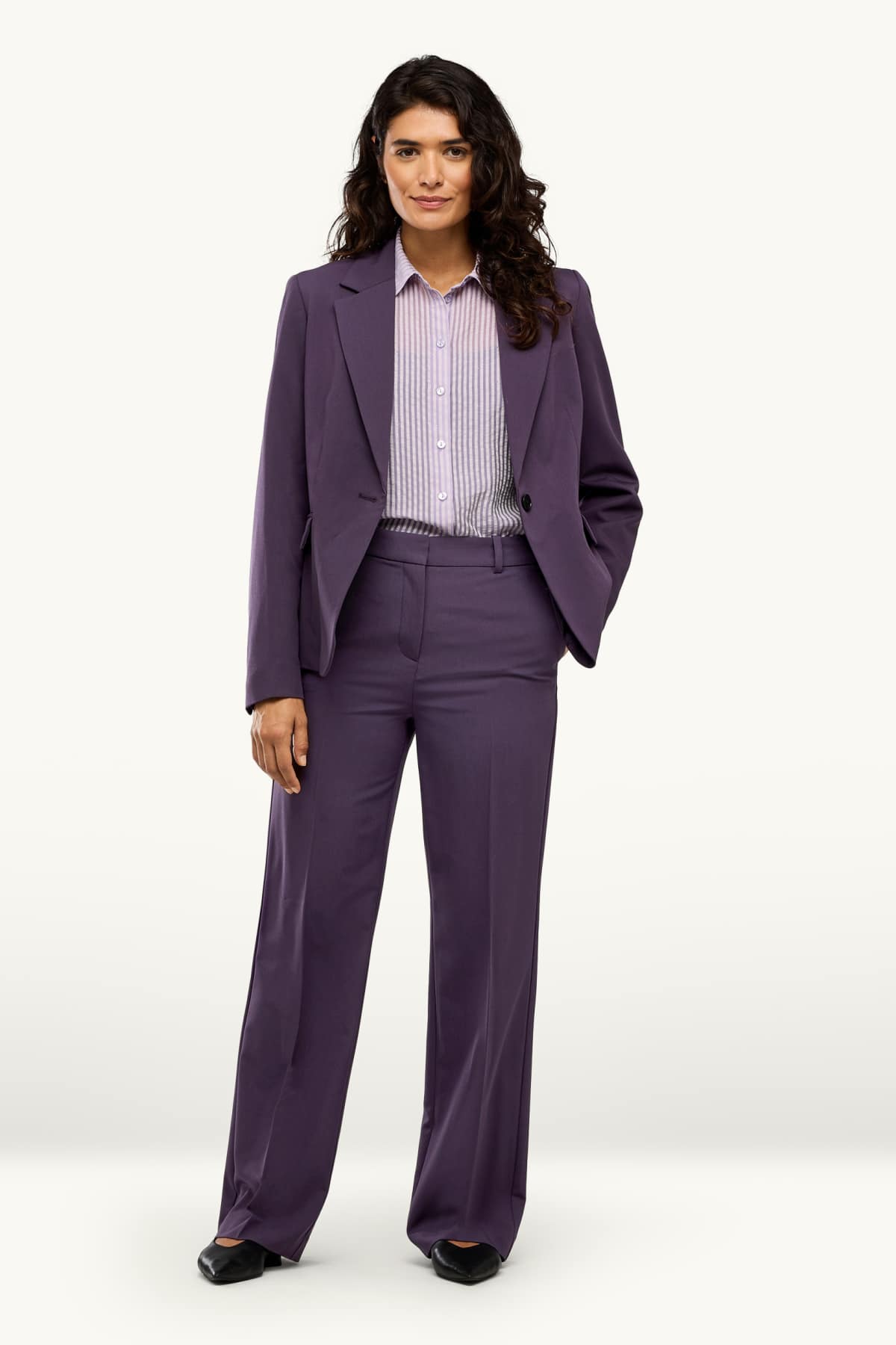 Business blazer - fitted - violet