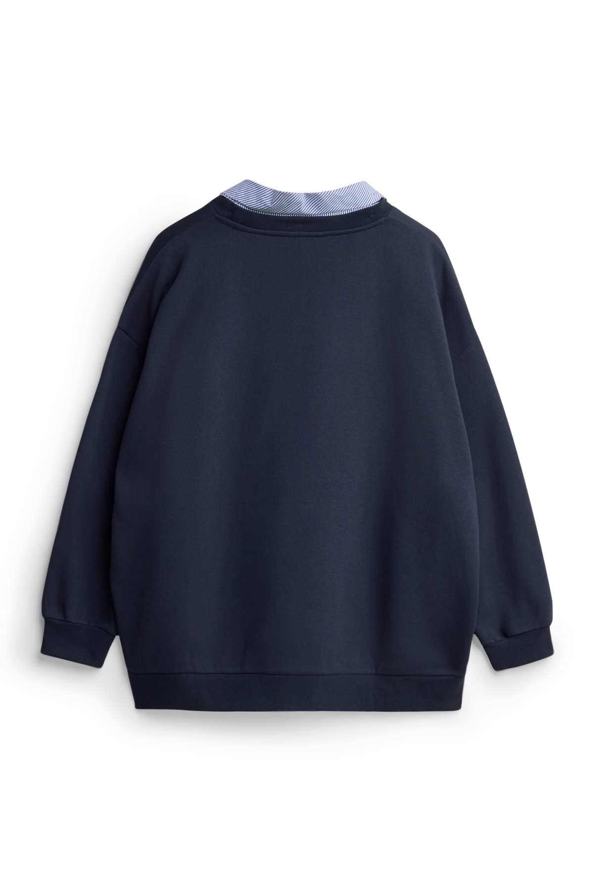 Oversized sweatshirt with knot detail - dark blue