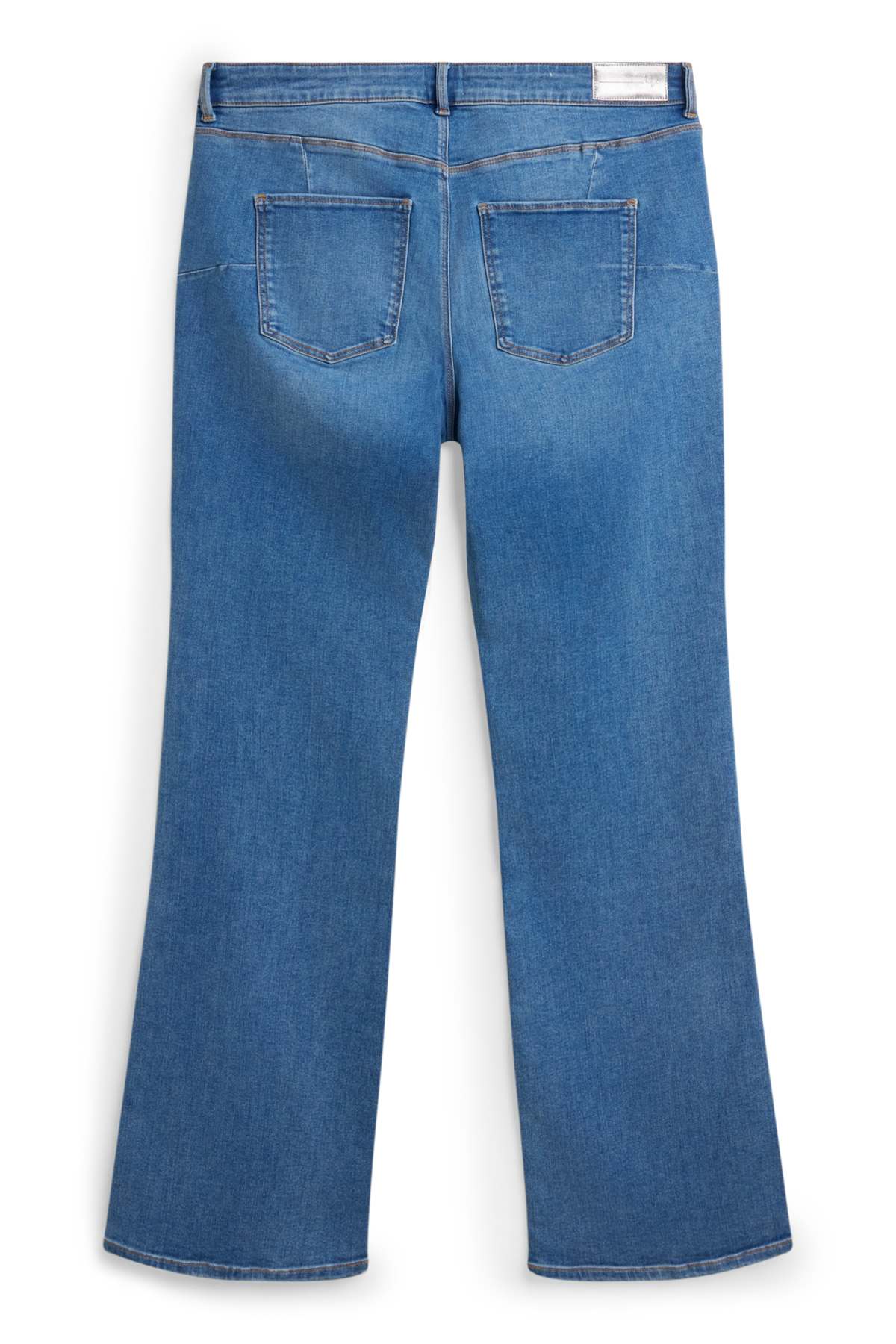 Bootcut jeans - mid-rise waist - shaping jeans - LYCRA® - blue denim