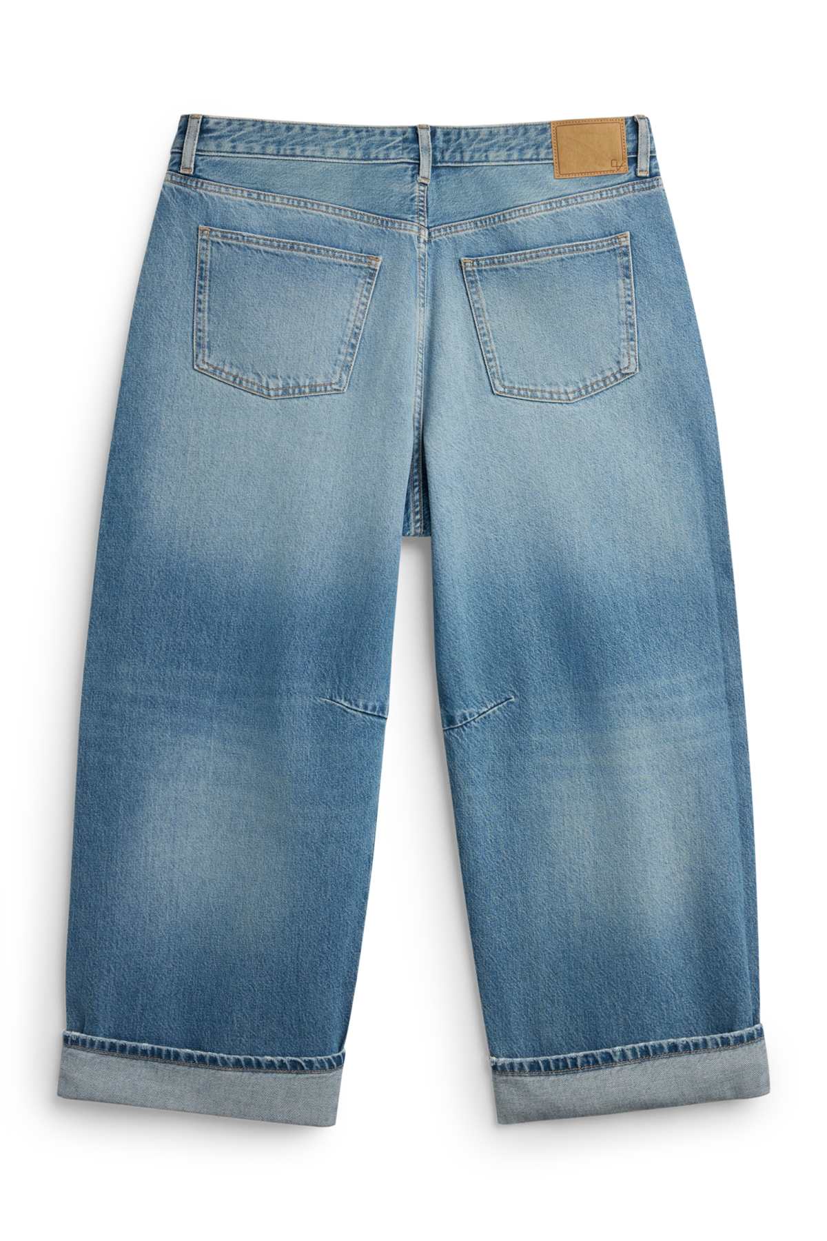 Barrel jeans - high waist - blue denim