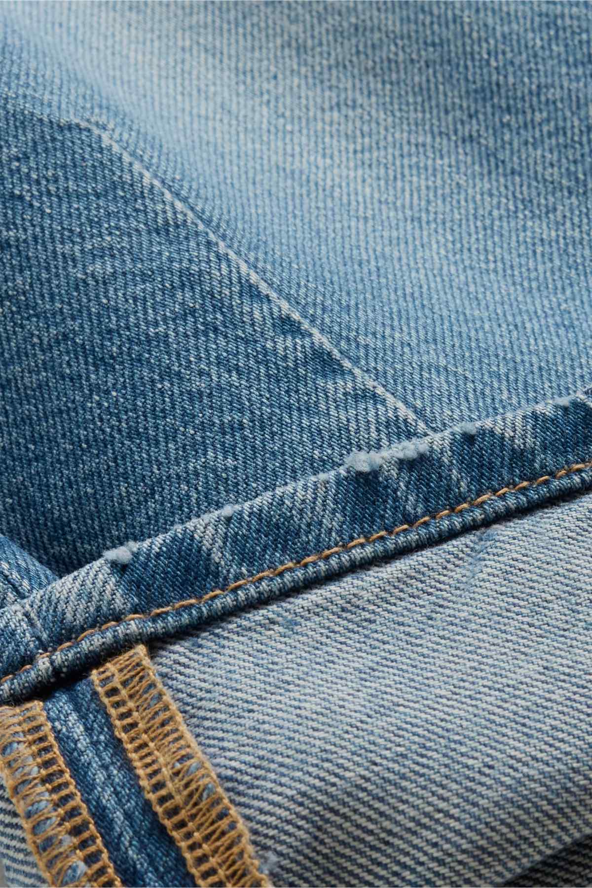 Barrel jeans - high waist - blue denim