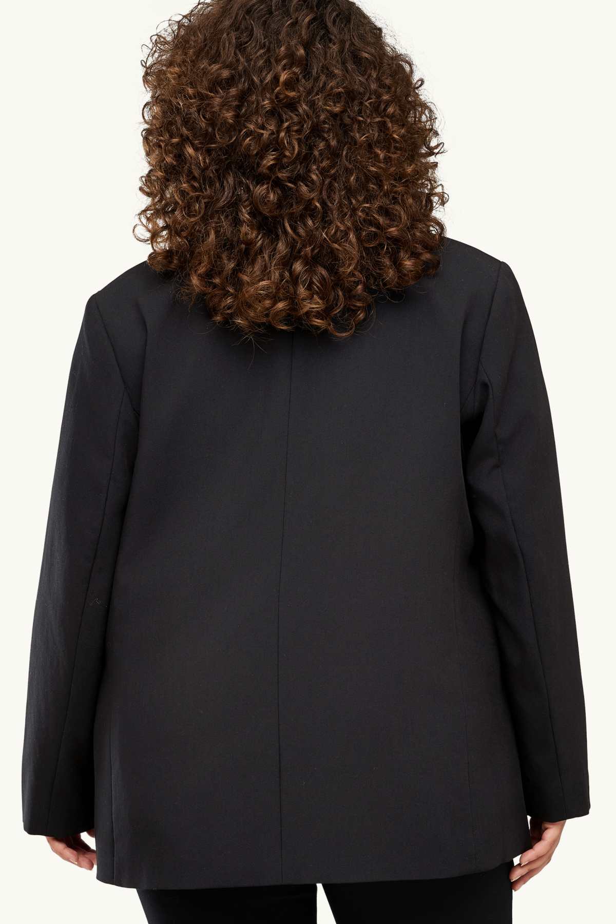 Long blazer - regular fit - black