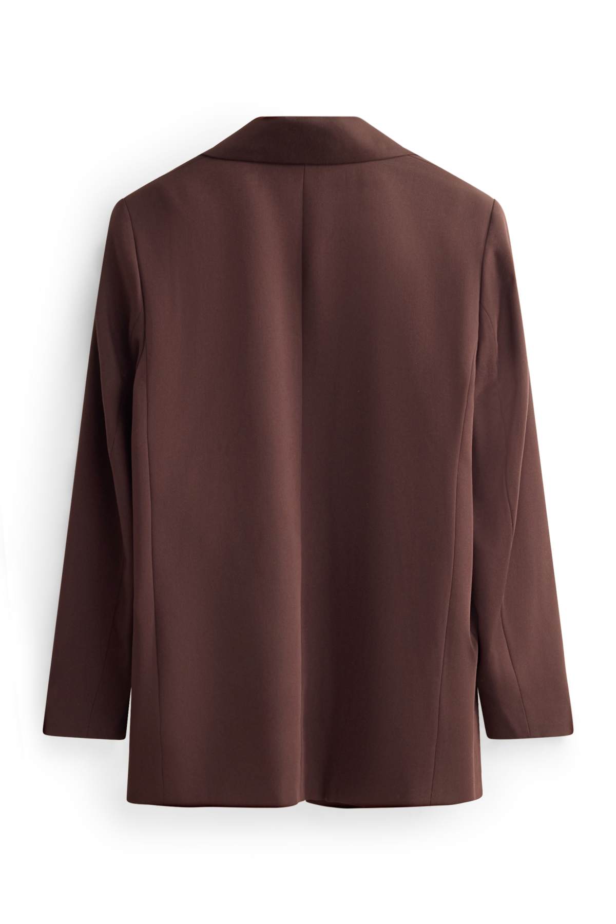 Long blazer - regular fit - dark brown