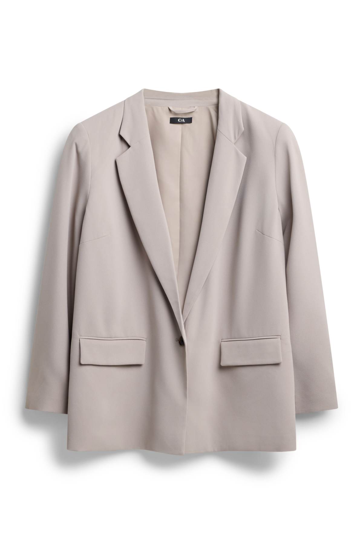Long blazer - regular fit - light beige