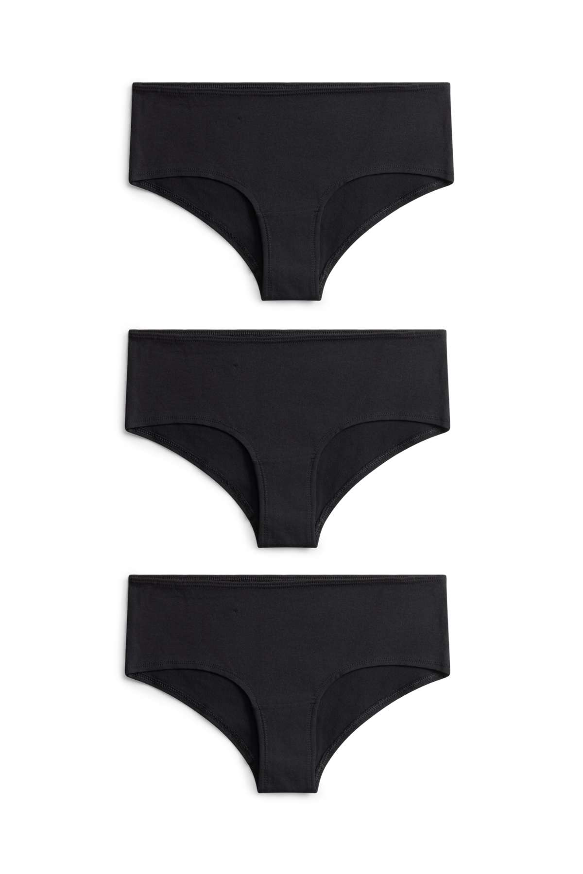 Multipack of 3 - hipsters - black