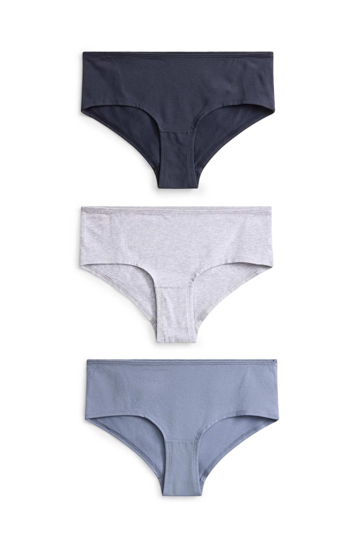 Multipack of 3 - hipsters - gray