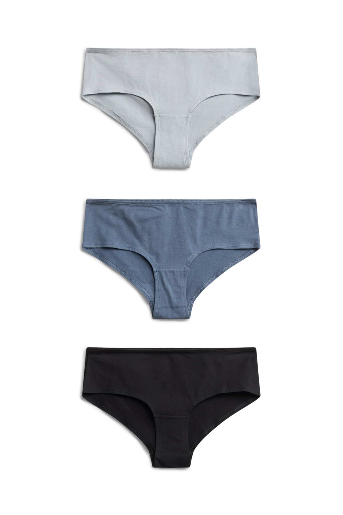 Multipack of 3 - hipsters - light blue