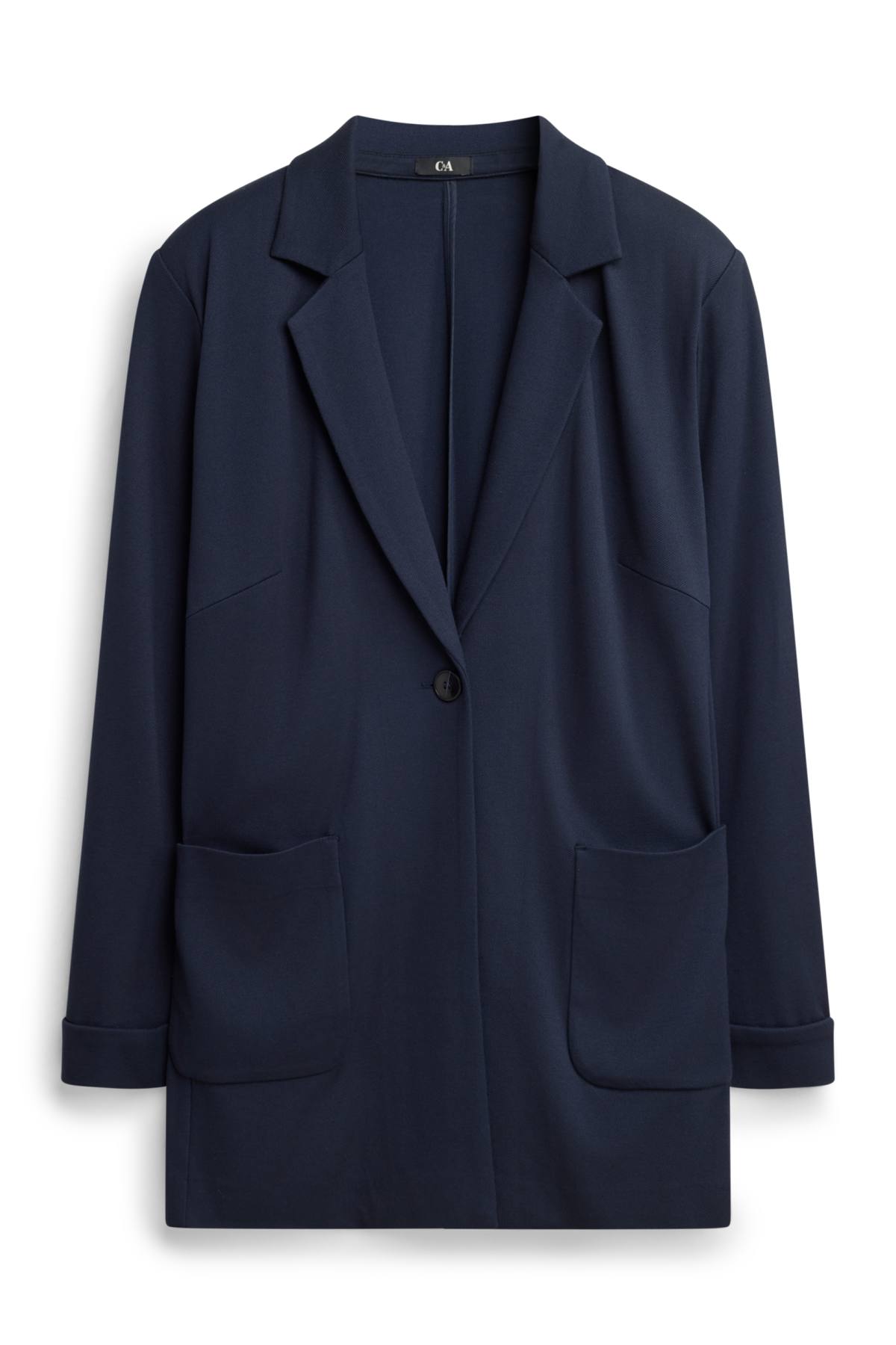 Long blazer - curvy fit - dark blue