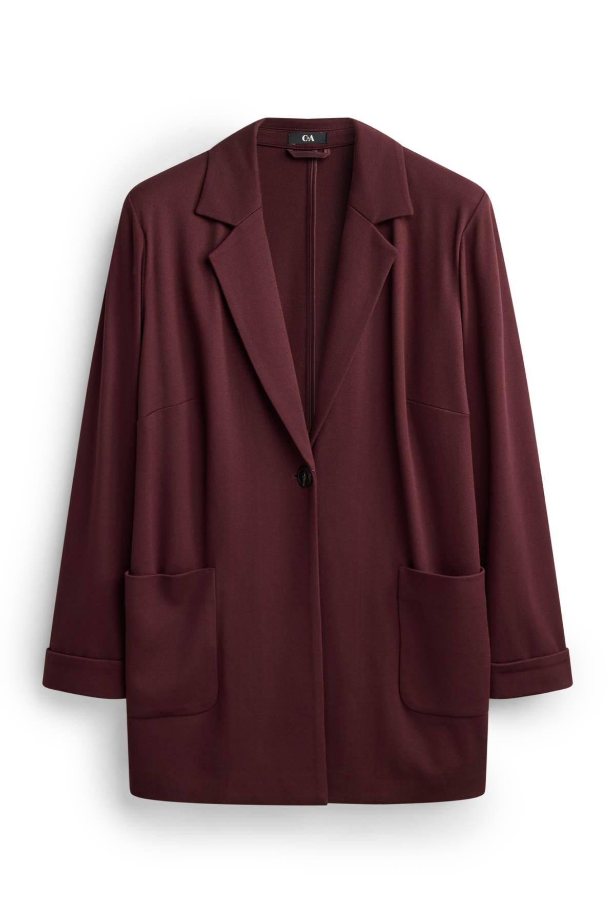 Long blazer - curvy fit - bordeaux