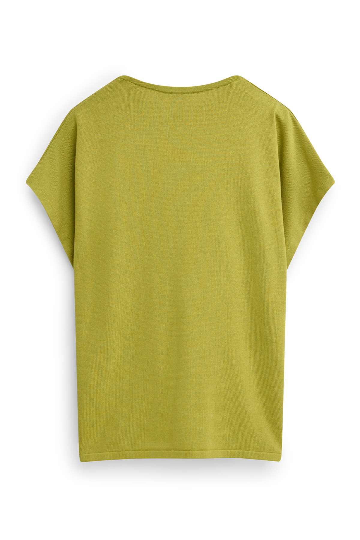 Knitted jumper - short sleeve - green