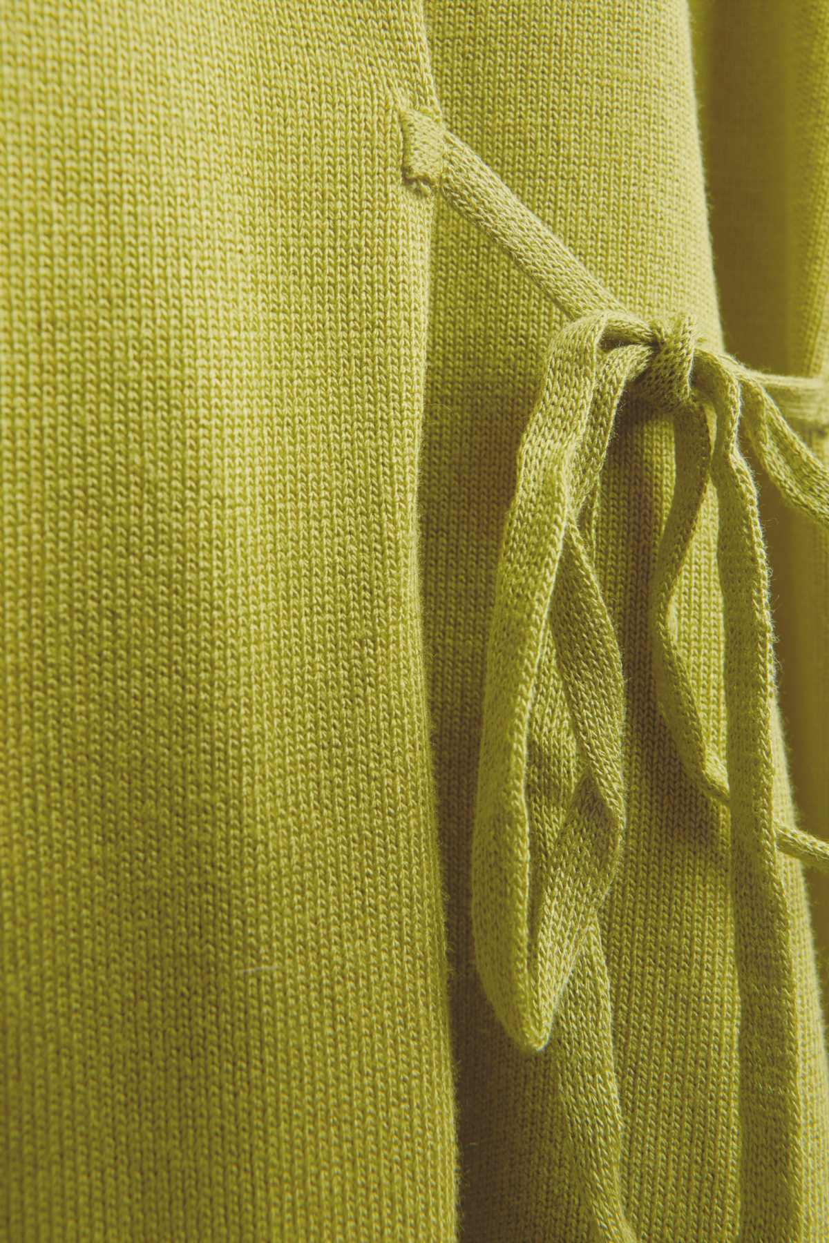 Knitted jumper - short sleeve - green