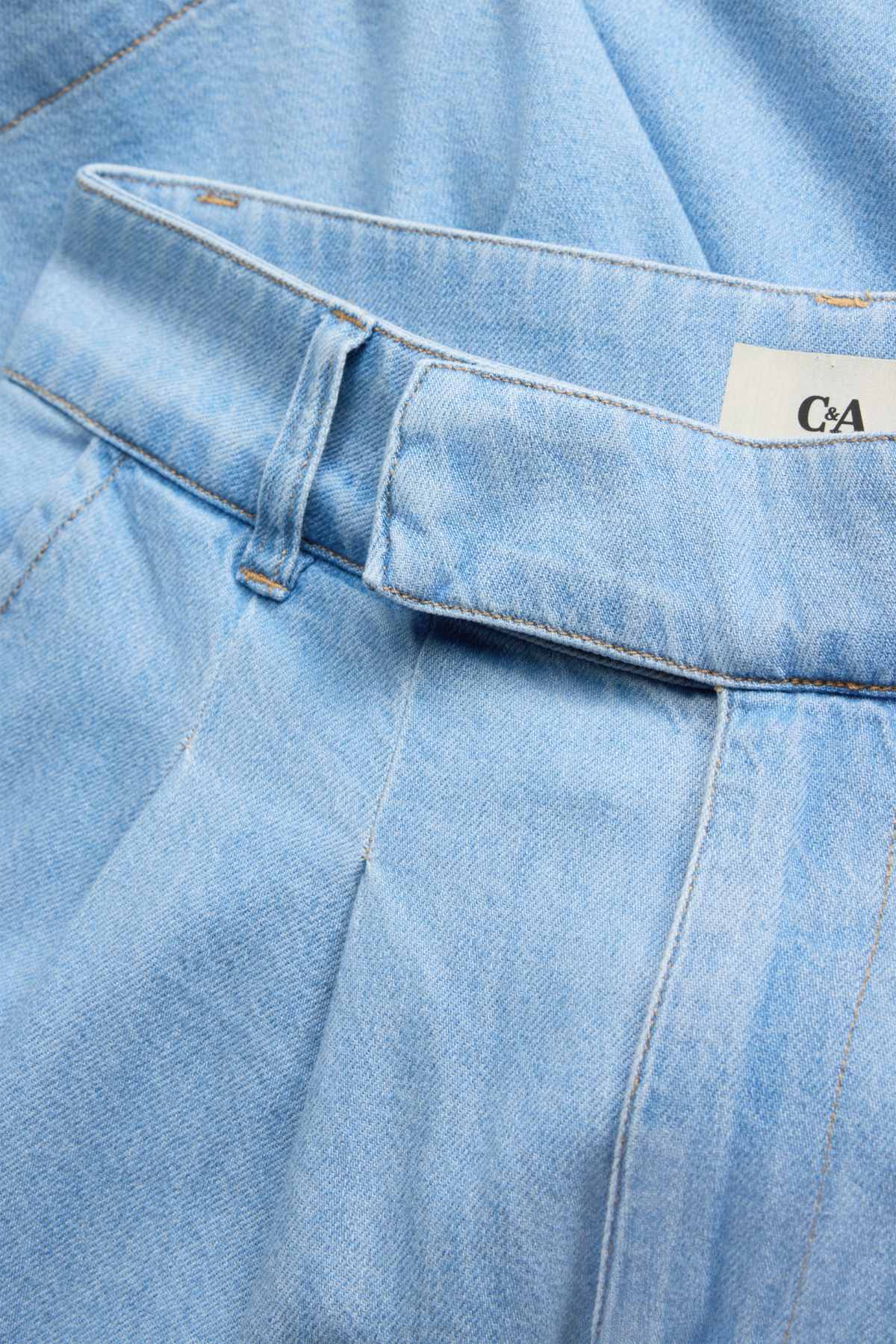 Jorts - mid-rise waist - blue