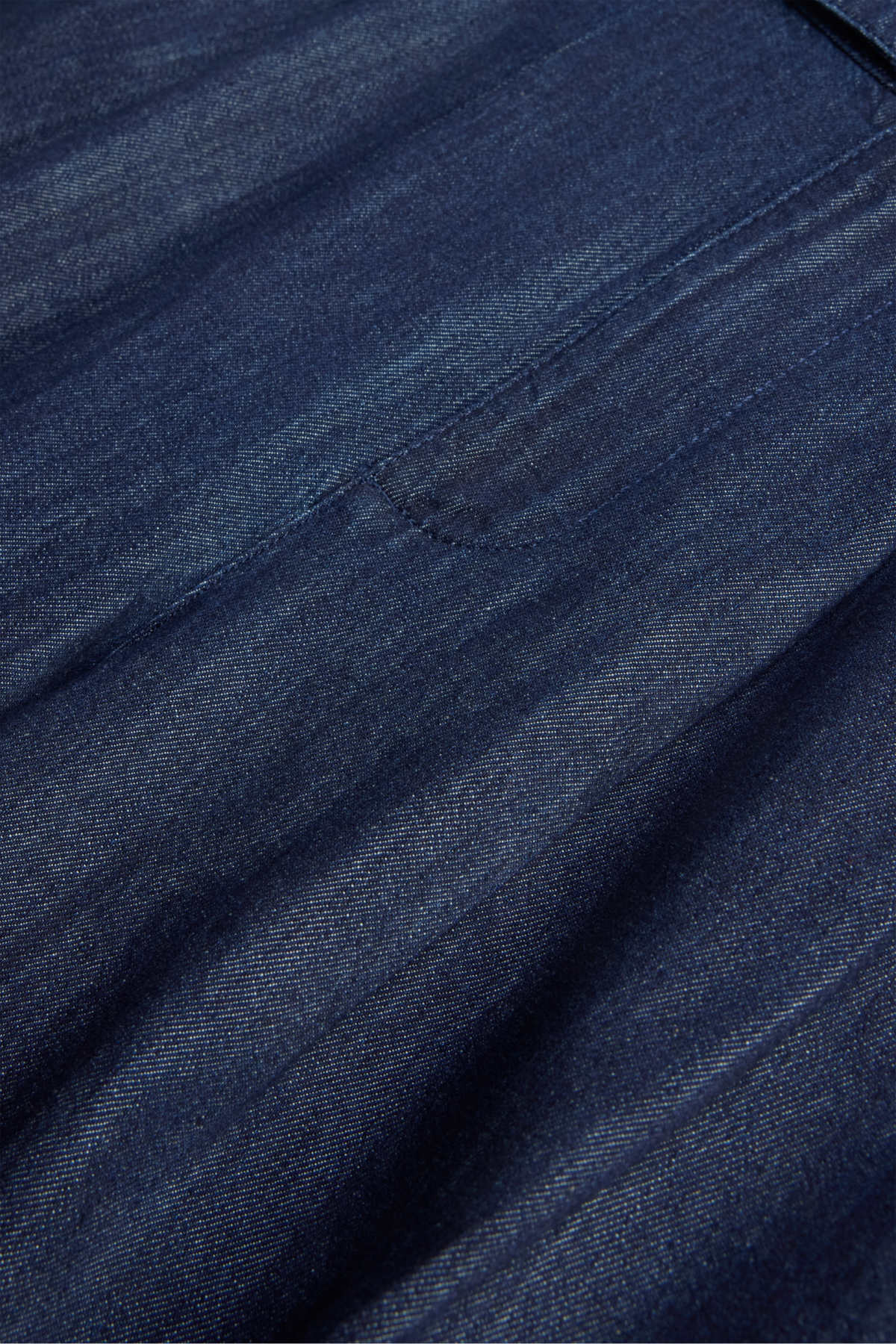 Jorts - mid-rise waist - denim-dark blue