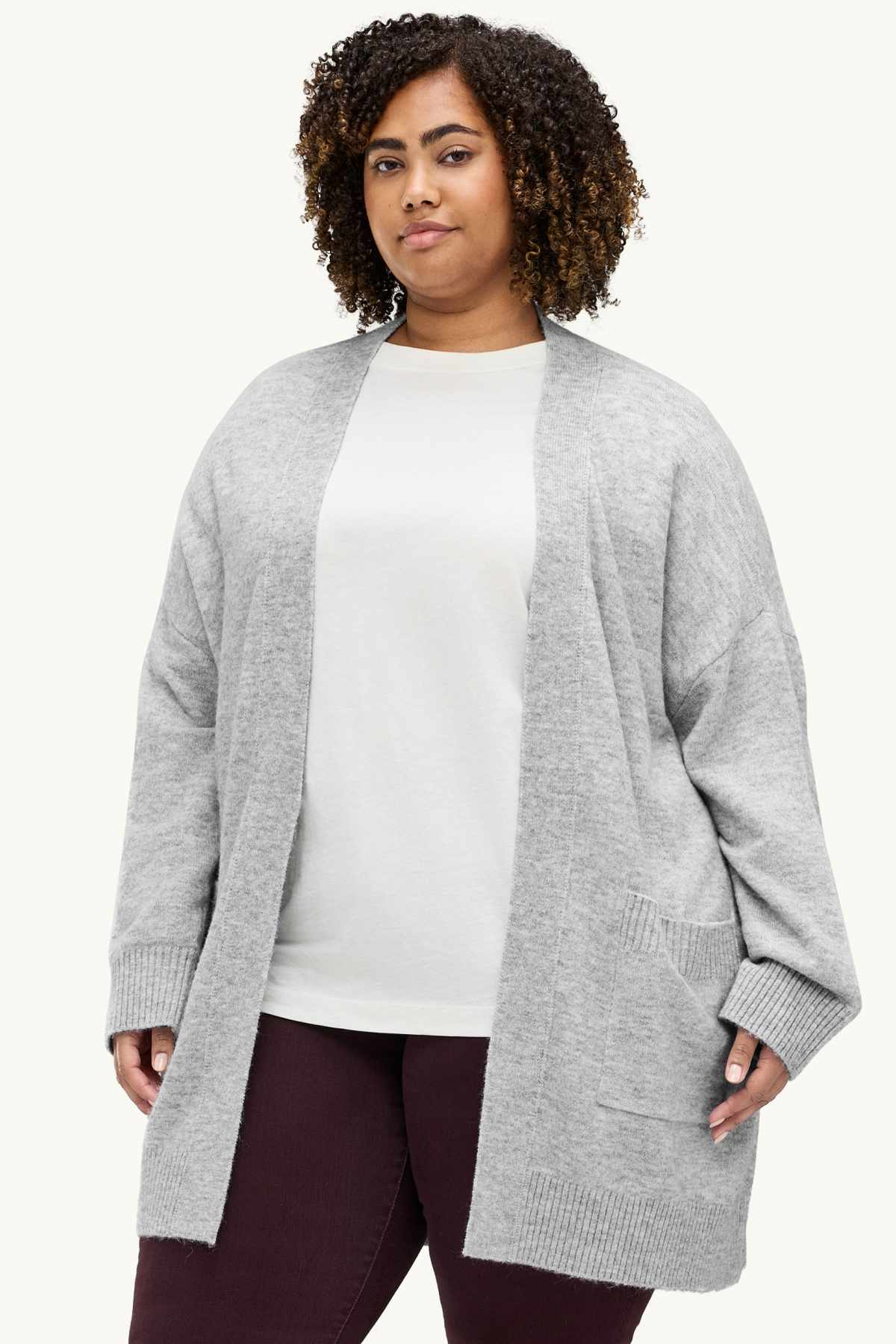 Long cardigan - gray
