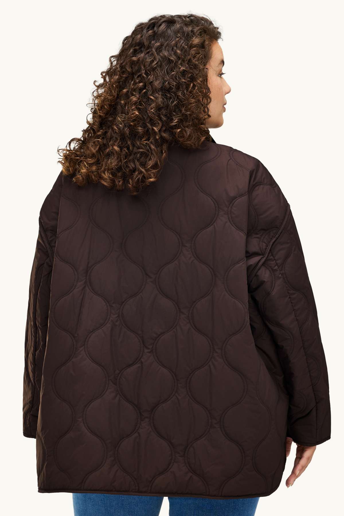 Quilted jacket - dark brown
