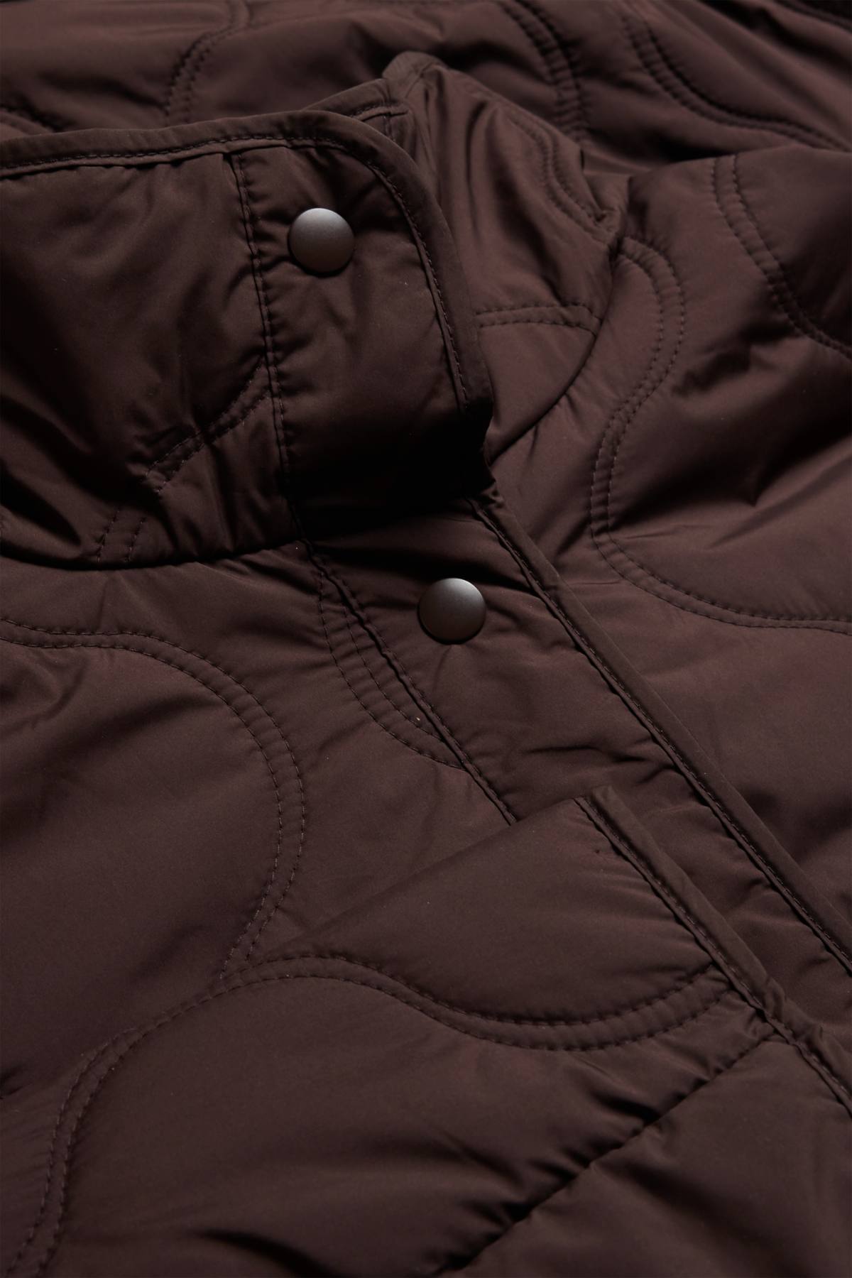 Quilted jacket - dark brown