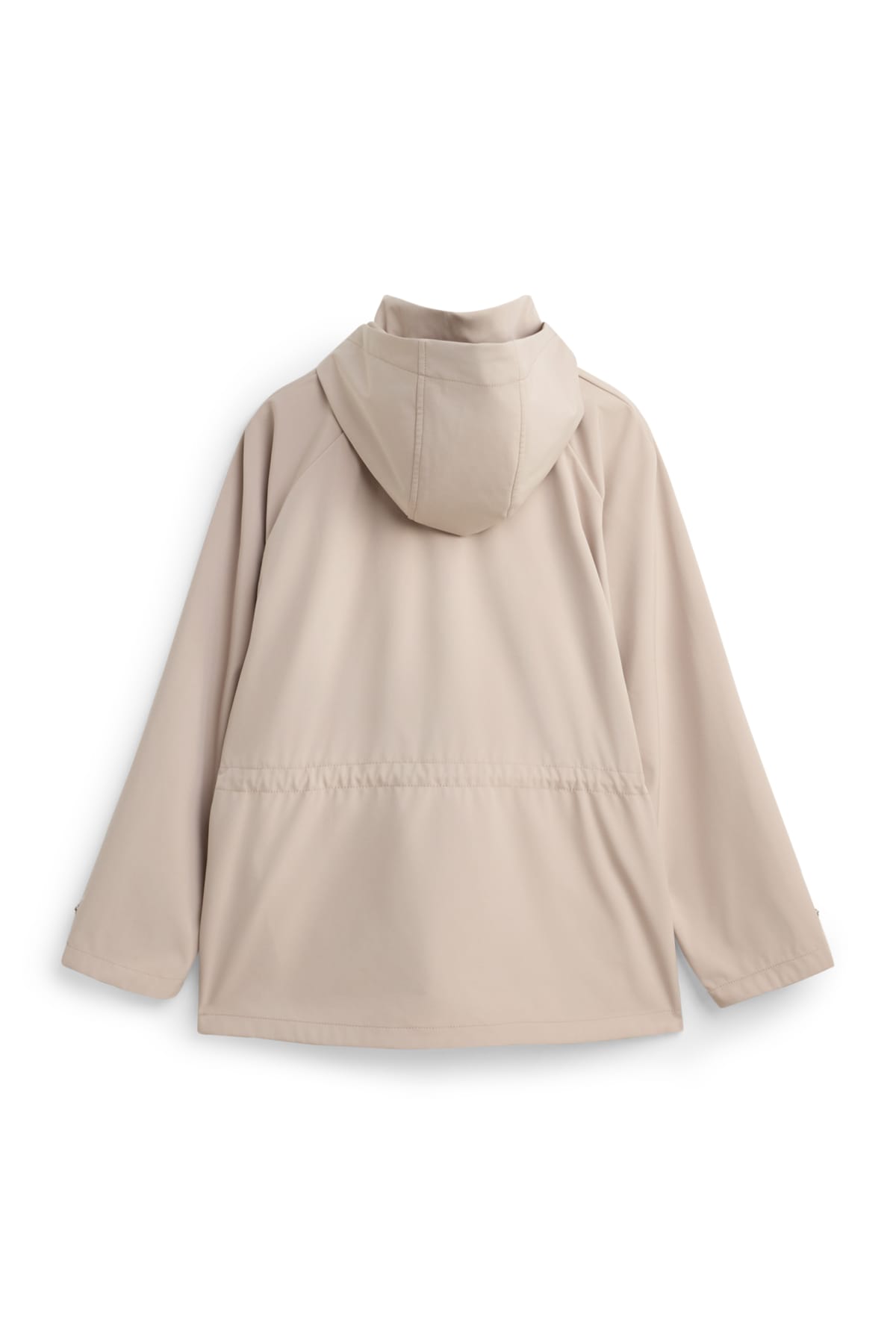 Softshell jacket with hood - water-repellent - 4 Way Stretch - beige