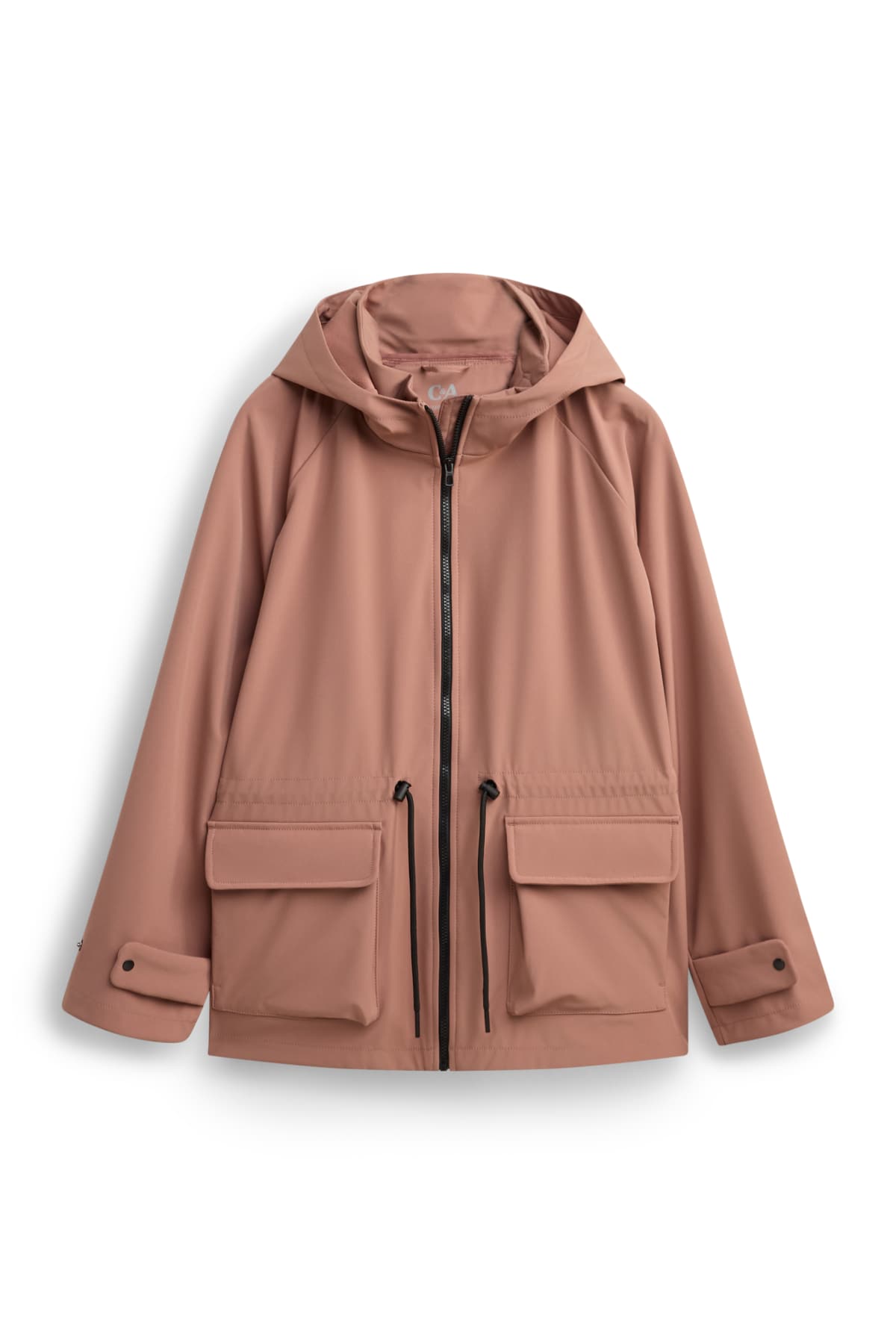 Softshell jacket with hood - water-repellent - 4 Way Stretch - rose