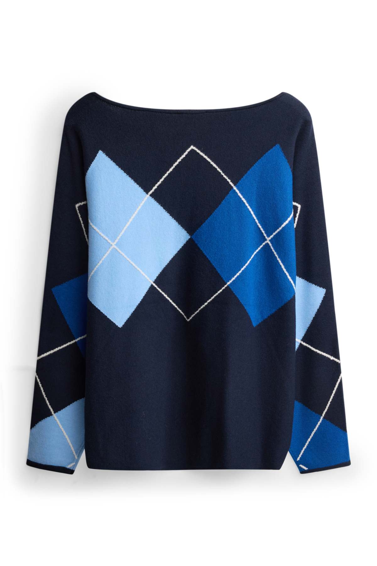 Jumper - check - blue / dark blue