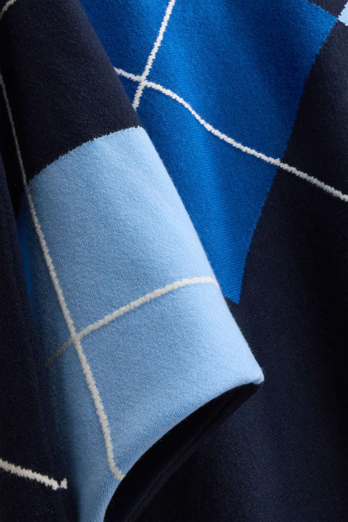 Jumper - check - blue / dark blue
