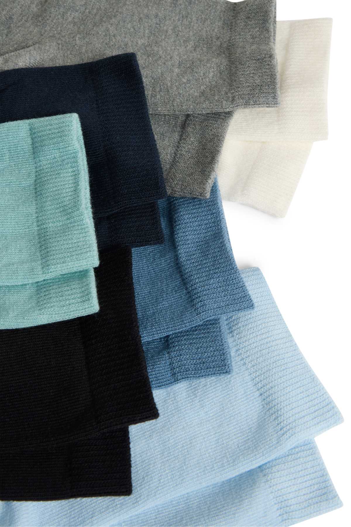 Multipack of 7 - socks - blue / gray