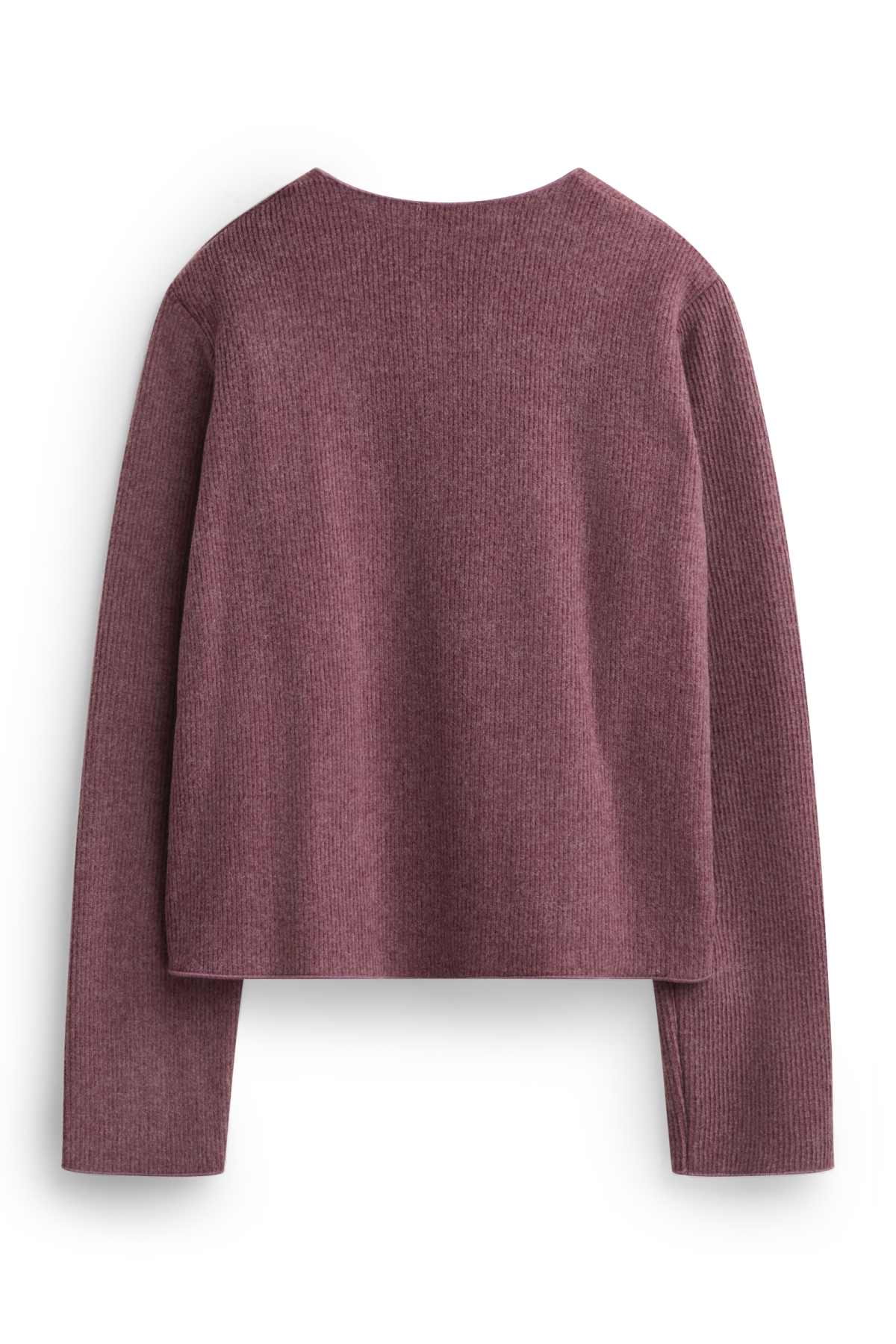 Cardigan - ribbed - lilac