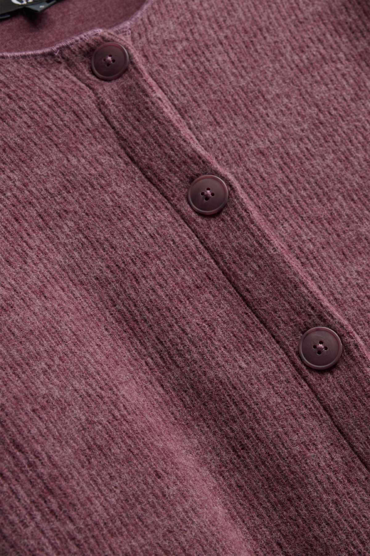 Cardigan - ribbed - lilac