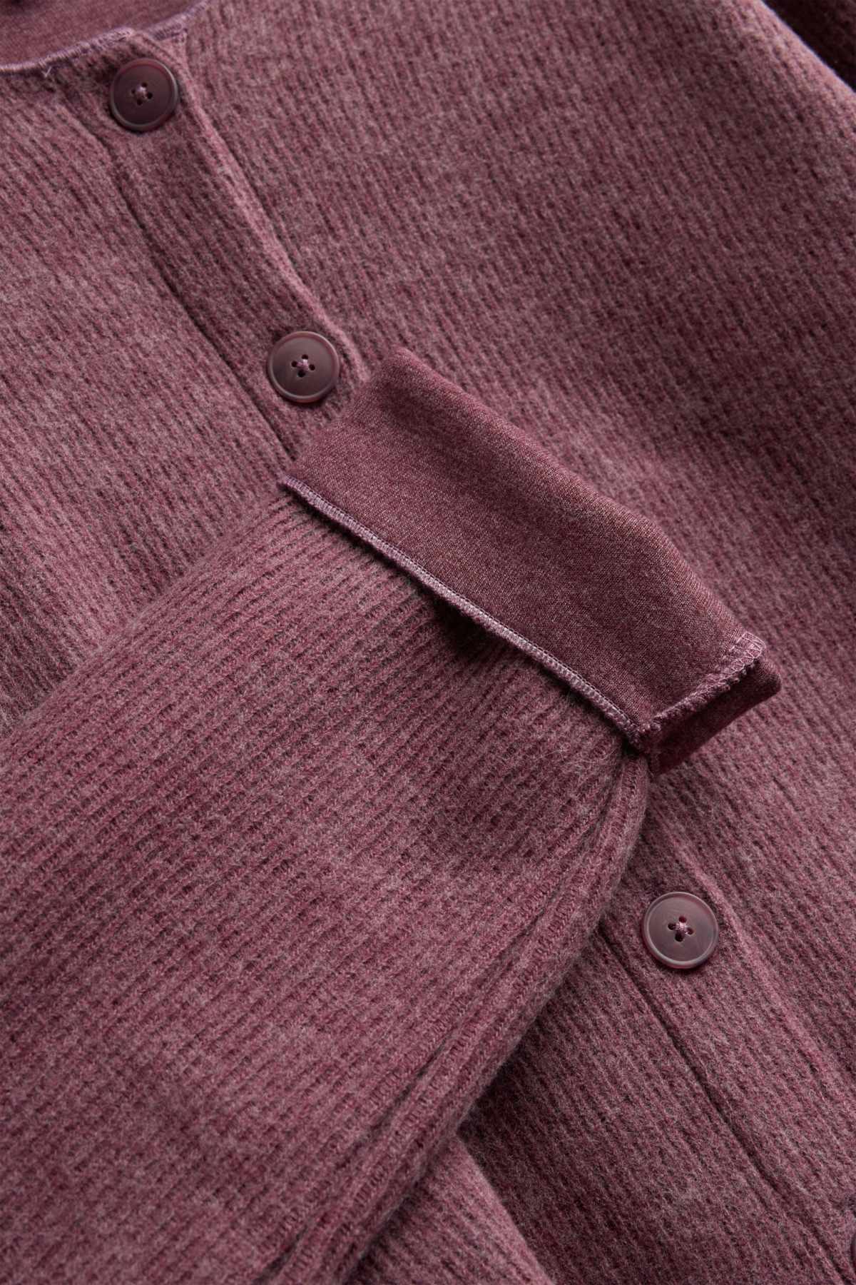 Cardigan - ribbed - lilac