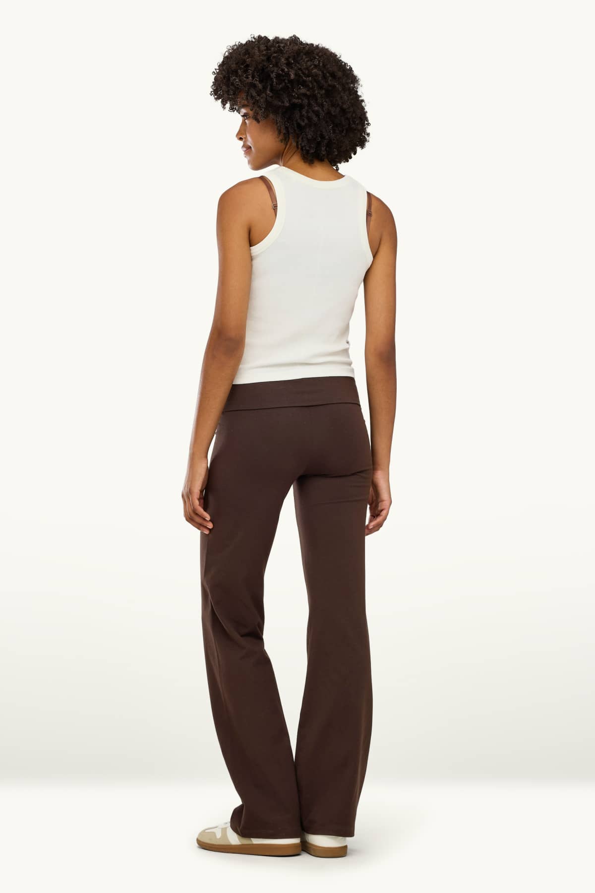 Straight leggings - dark brown
