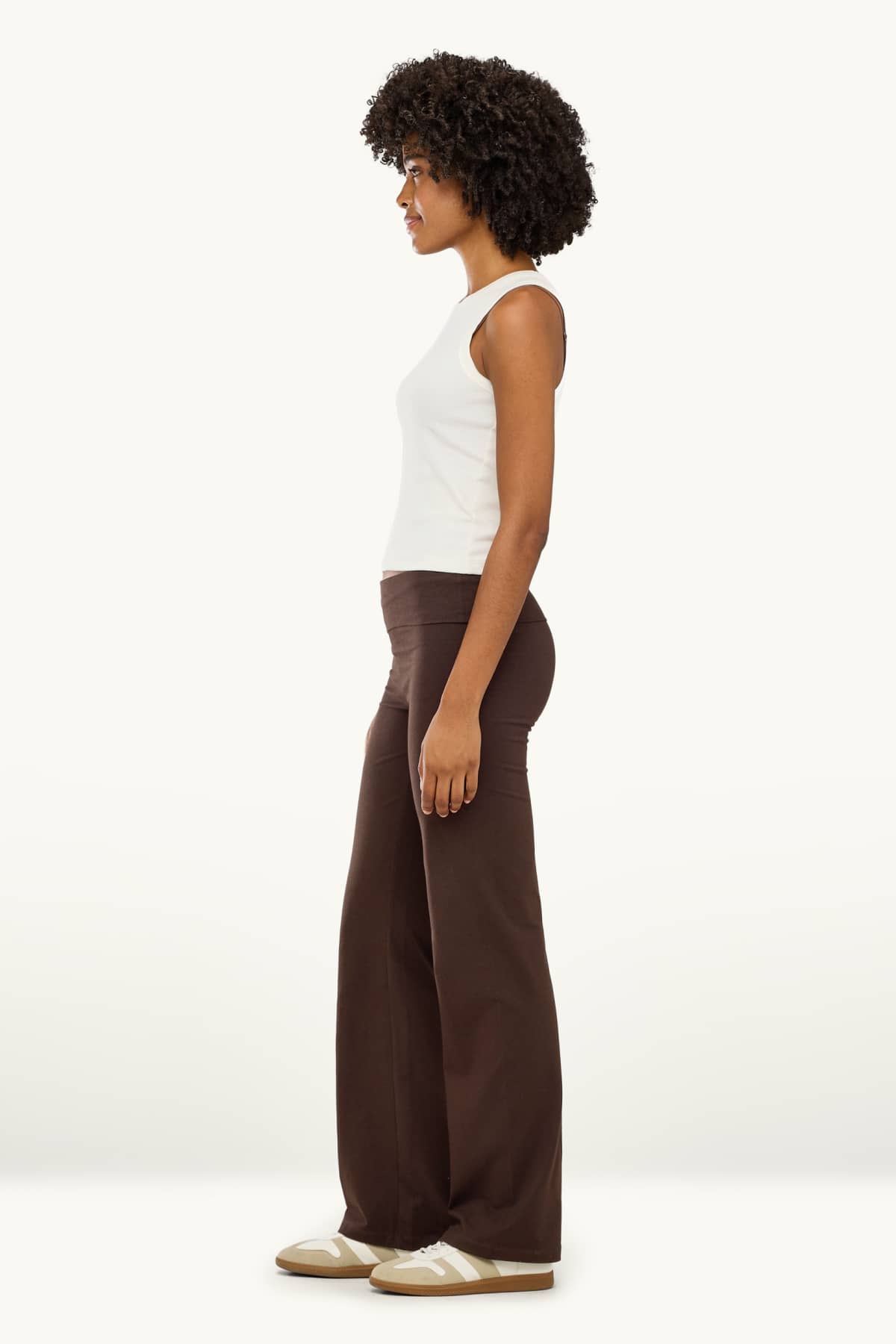 Straight leggings - dark brown