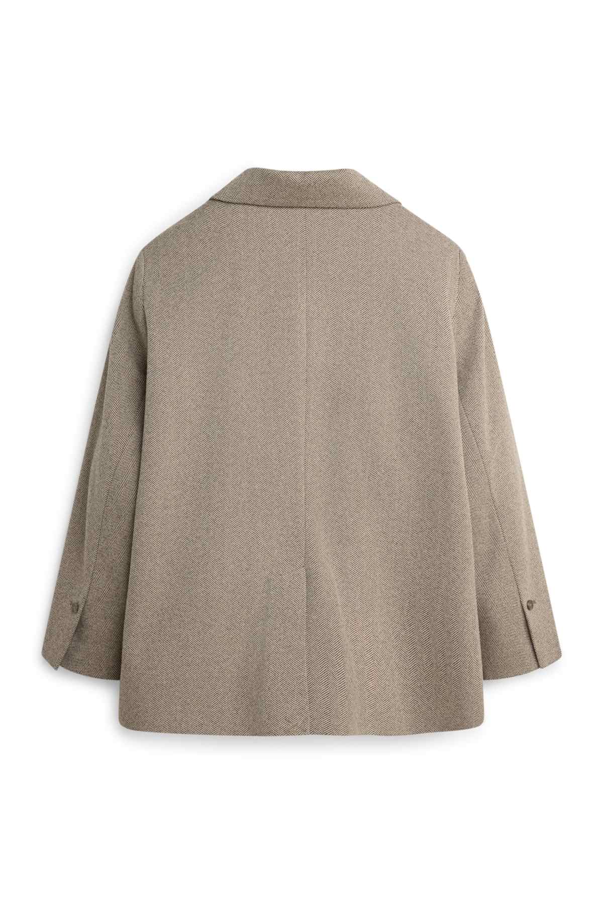 Long blazer - regular fit - patterned - beige