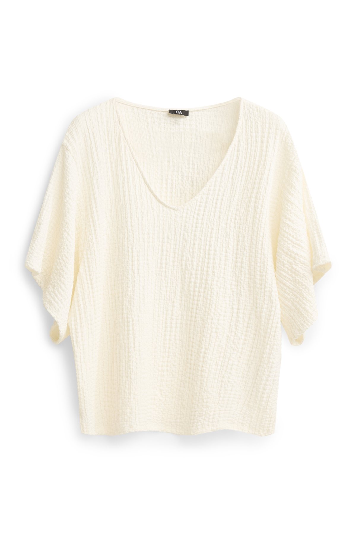 V-neck T-shirt - regular fit - cremewhite