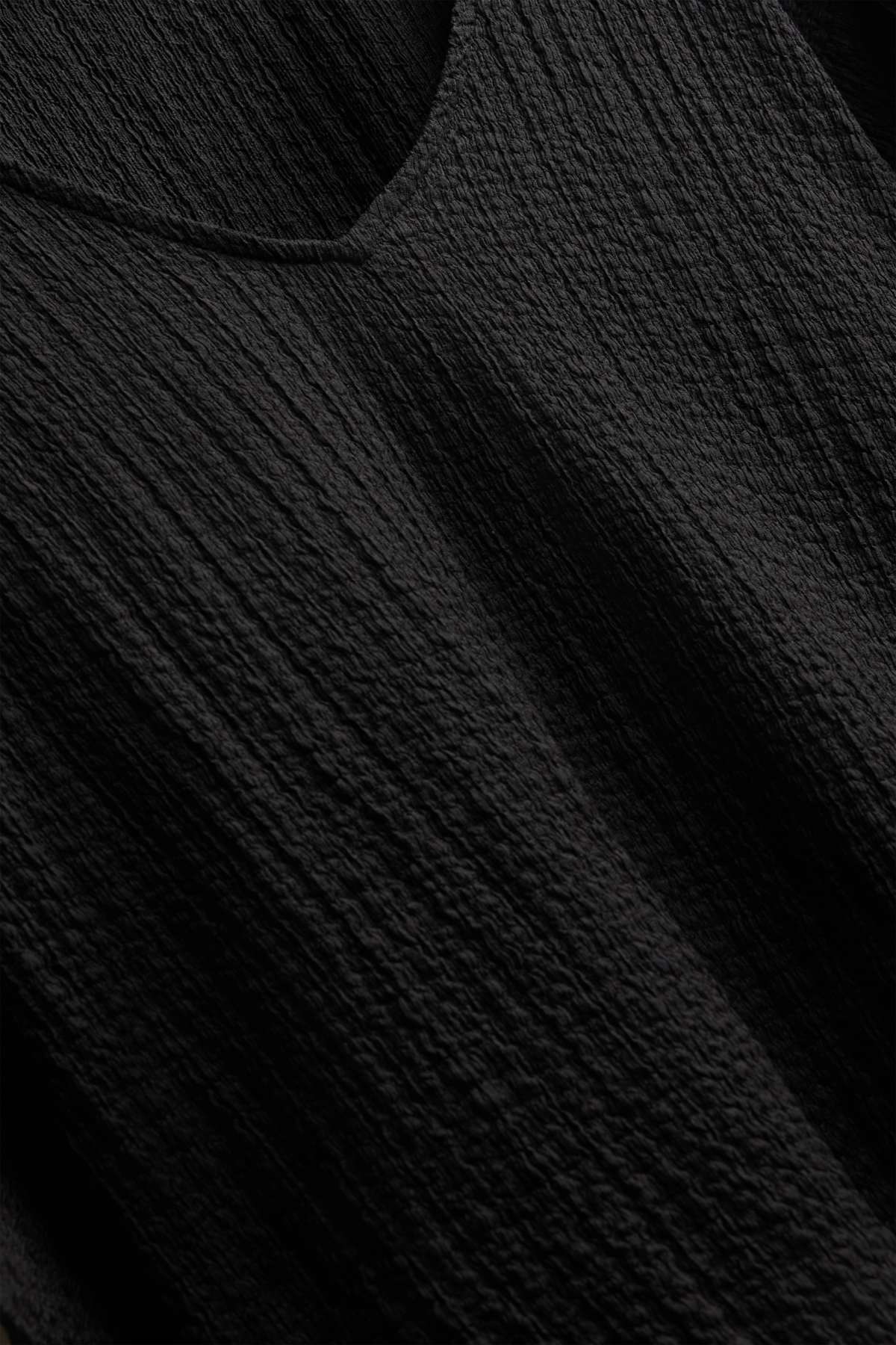 V-neck T-shirt - regular fit - black