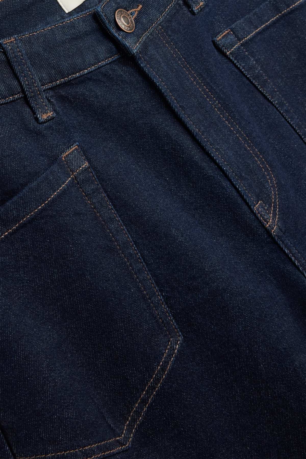 Barrel jeans - high waist - denim-dark blue
