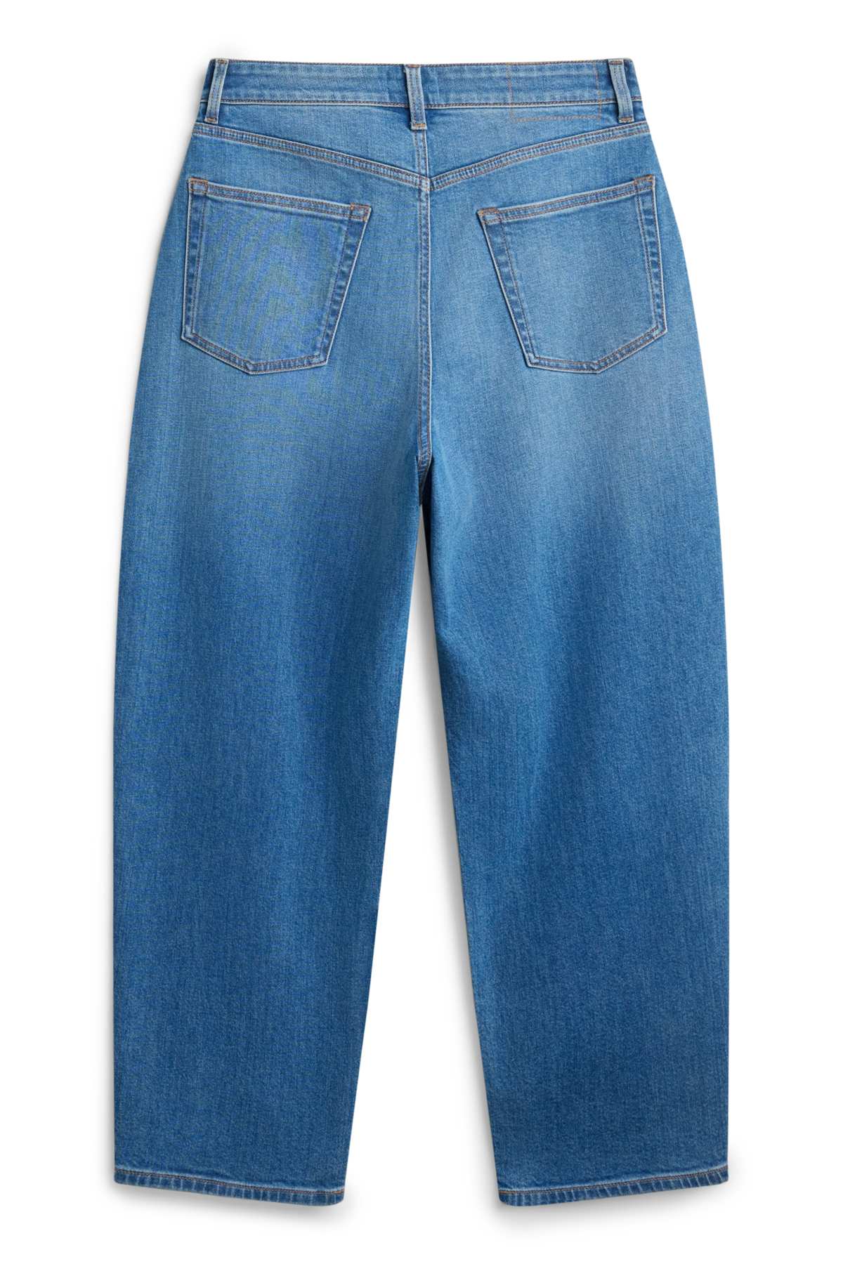 Barrel jeans - high waist - blue denim