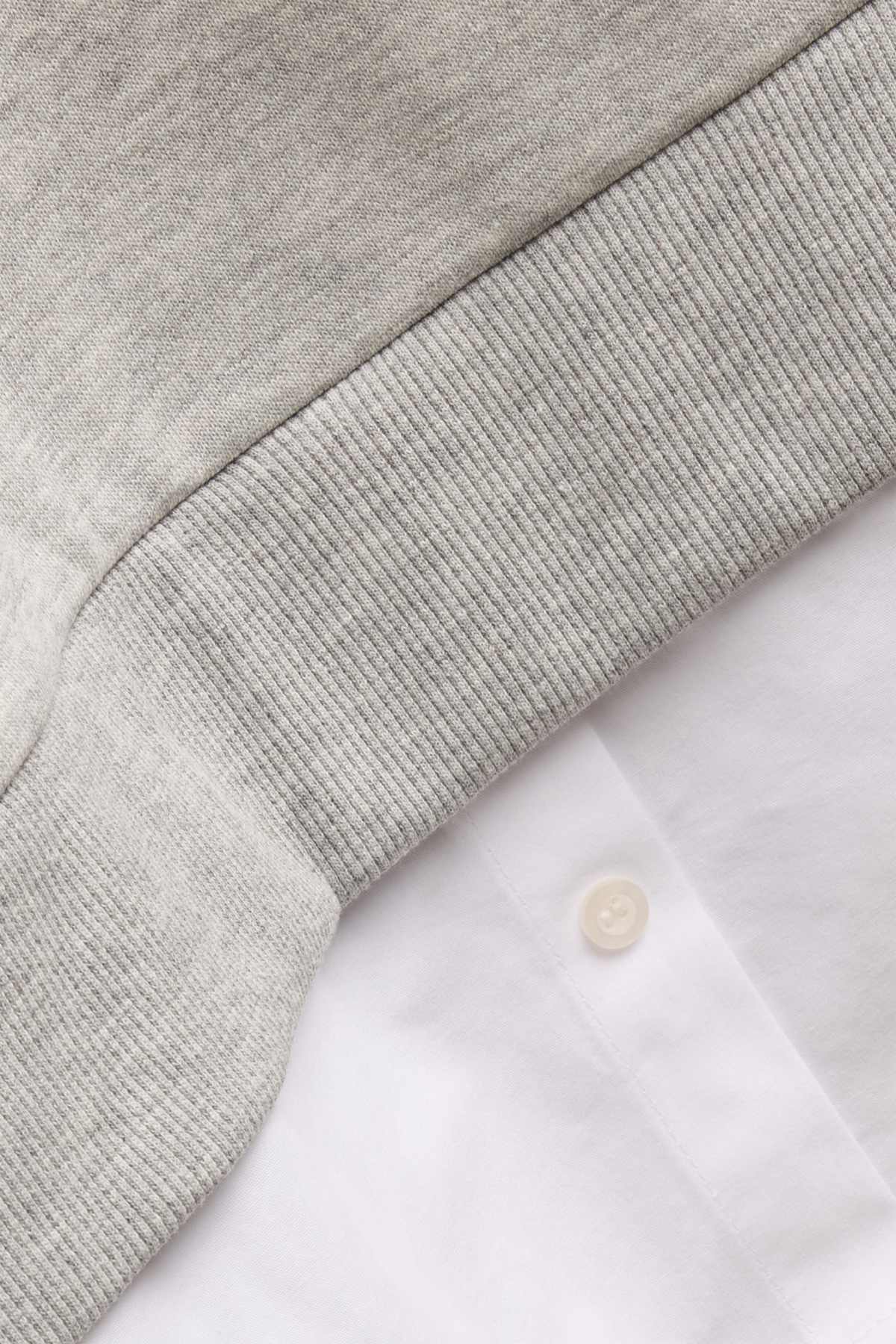 Sweatshirt - 2-in-1 look - light gray