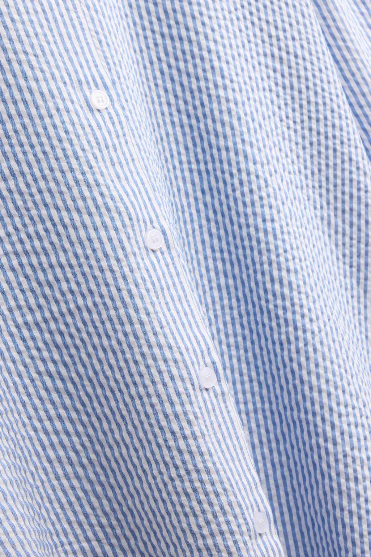 Shirt blouse - striped - blue / white