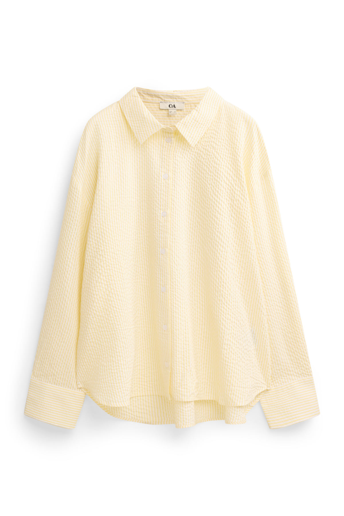 Shirt blouse - striped - white / yellow