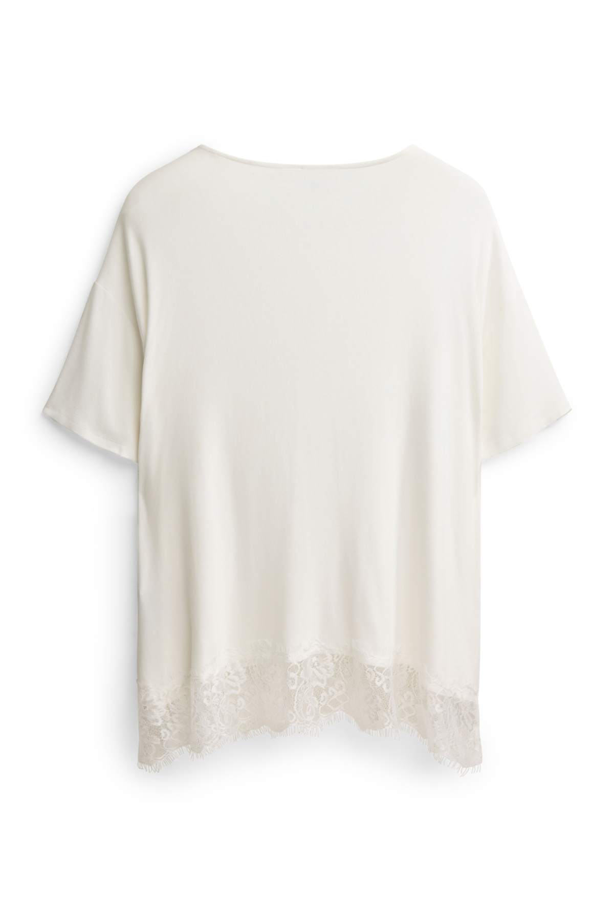 T-shirt - curvy fit - white