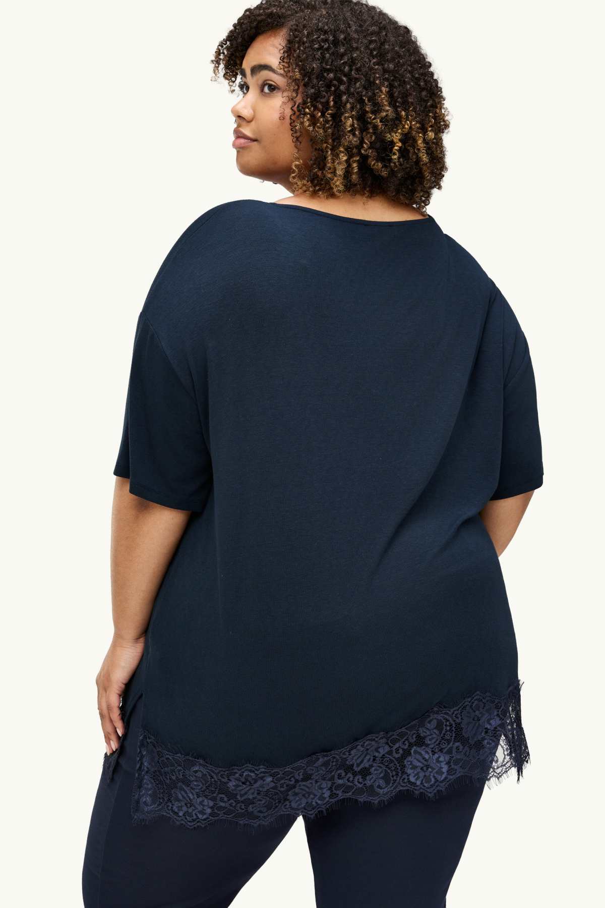 T-shirt - curvy fit - dark blue
